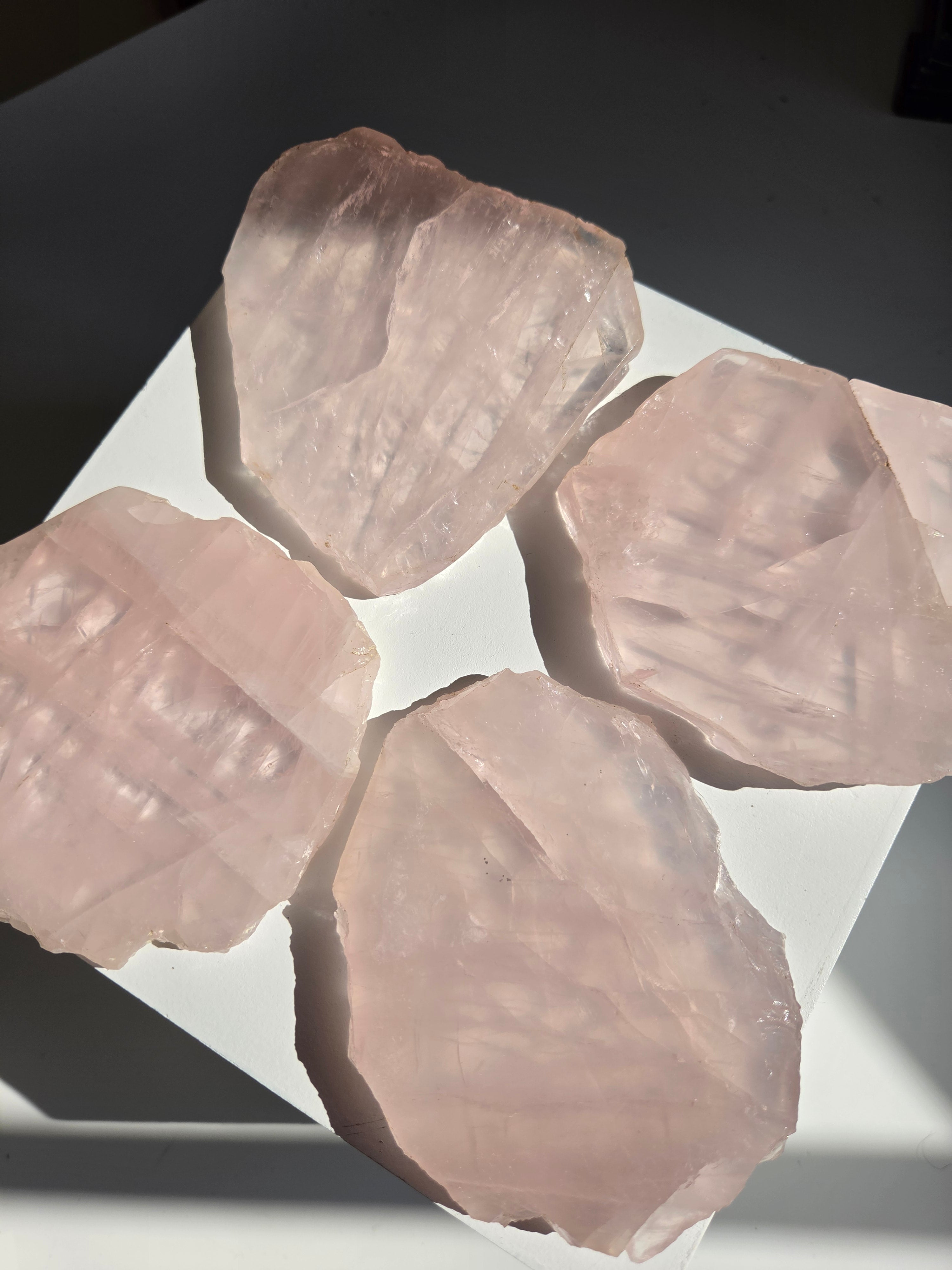 Rose Quartz Slab Set 004