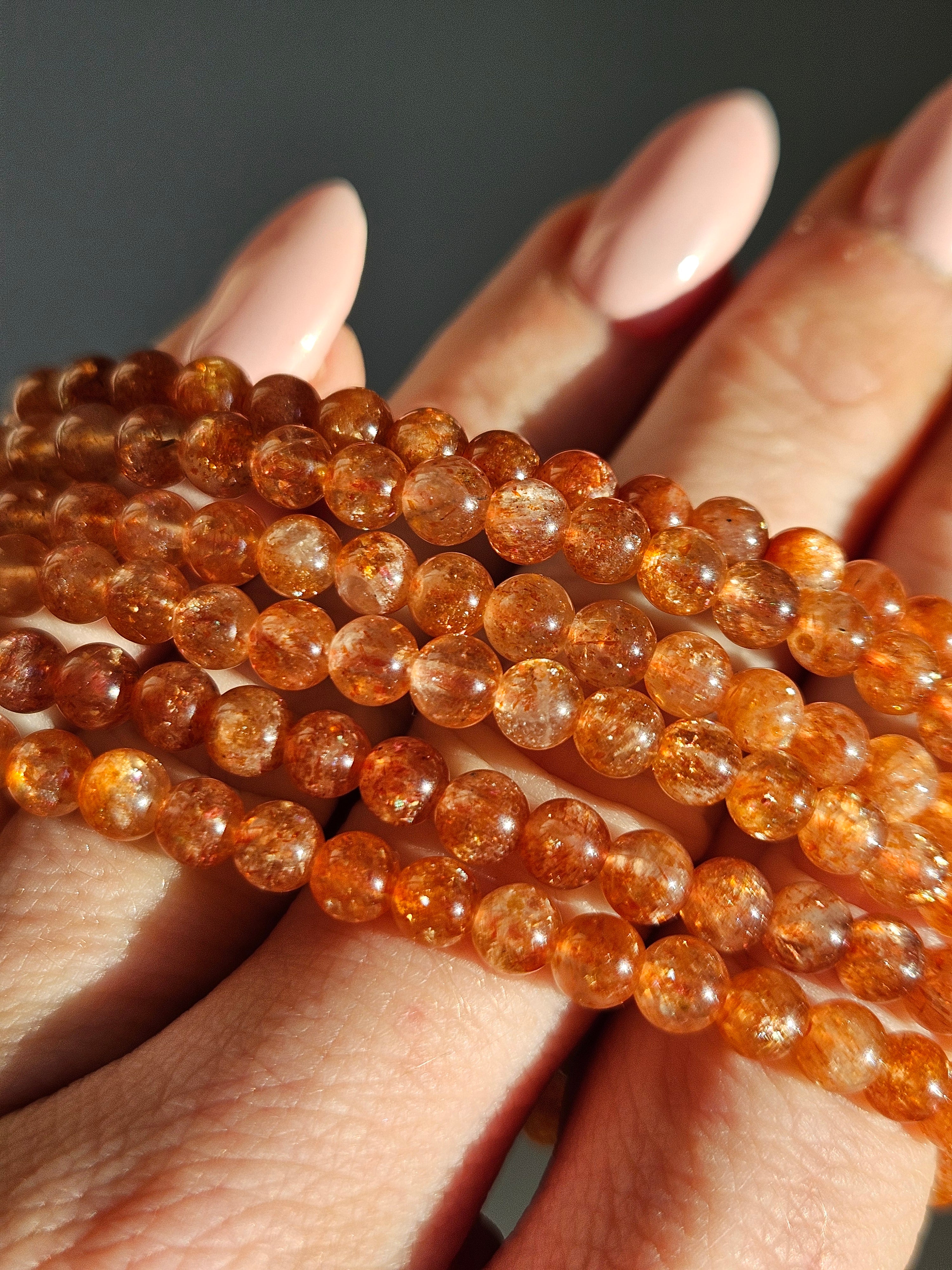 Sunstone bracelet | 5mm