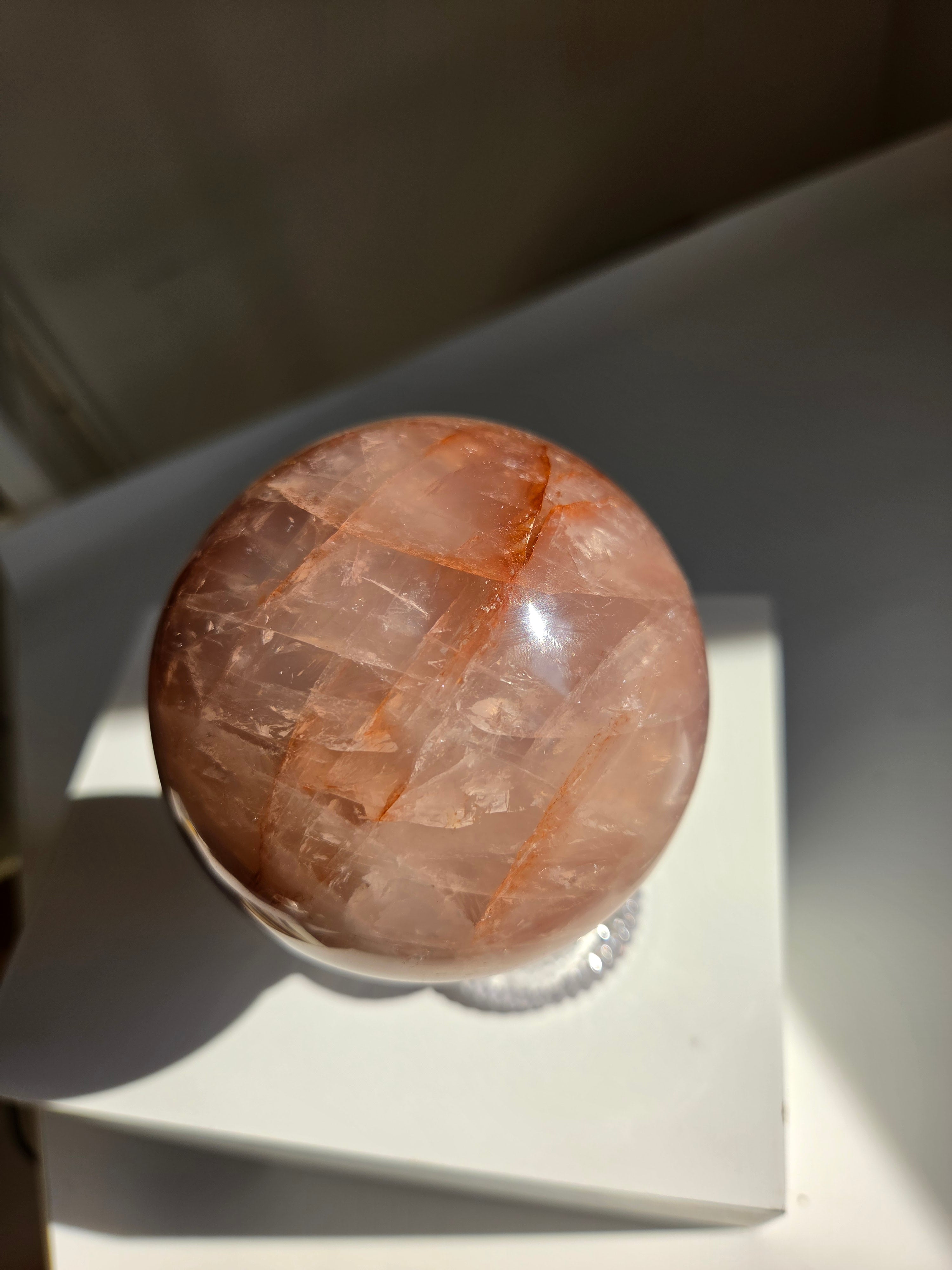 Hematite Quartz Sphere 001