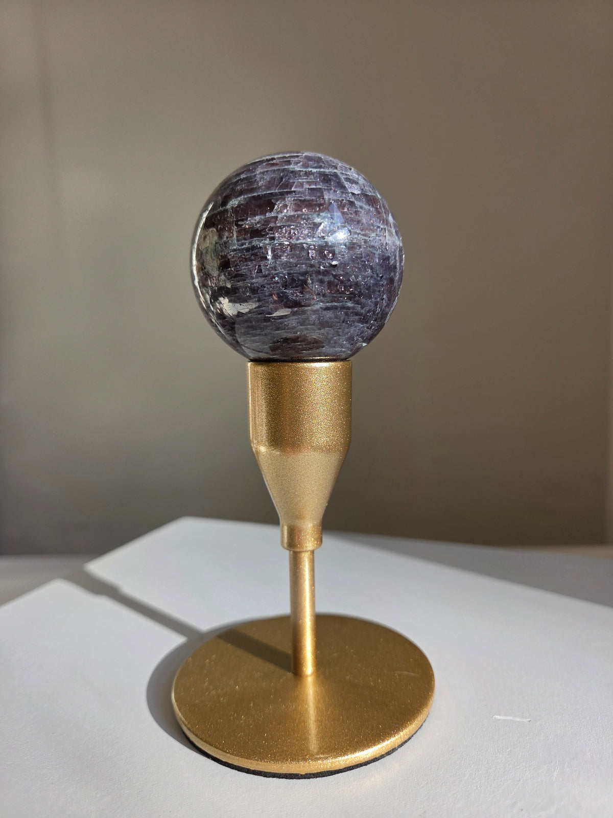 Iolite x Sunstone Sphere 004