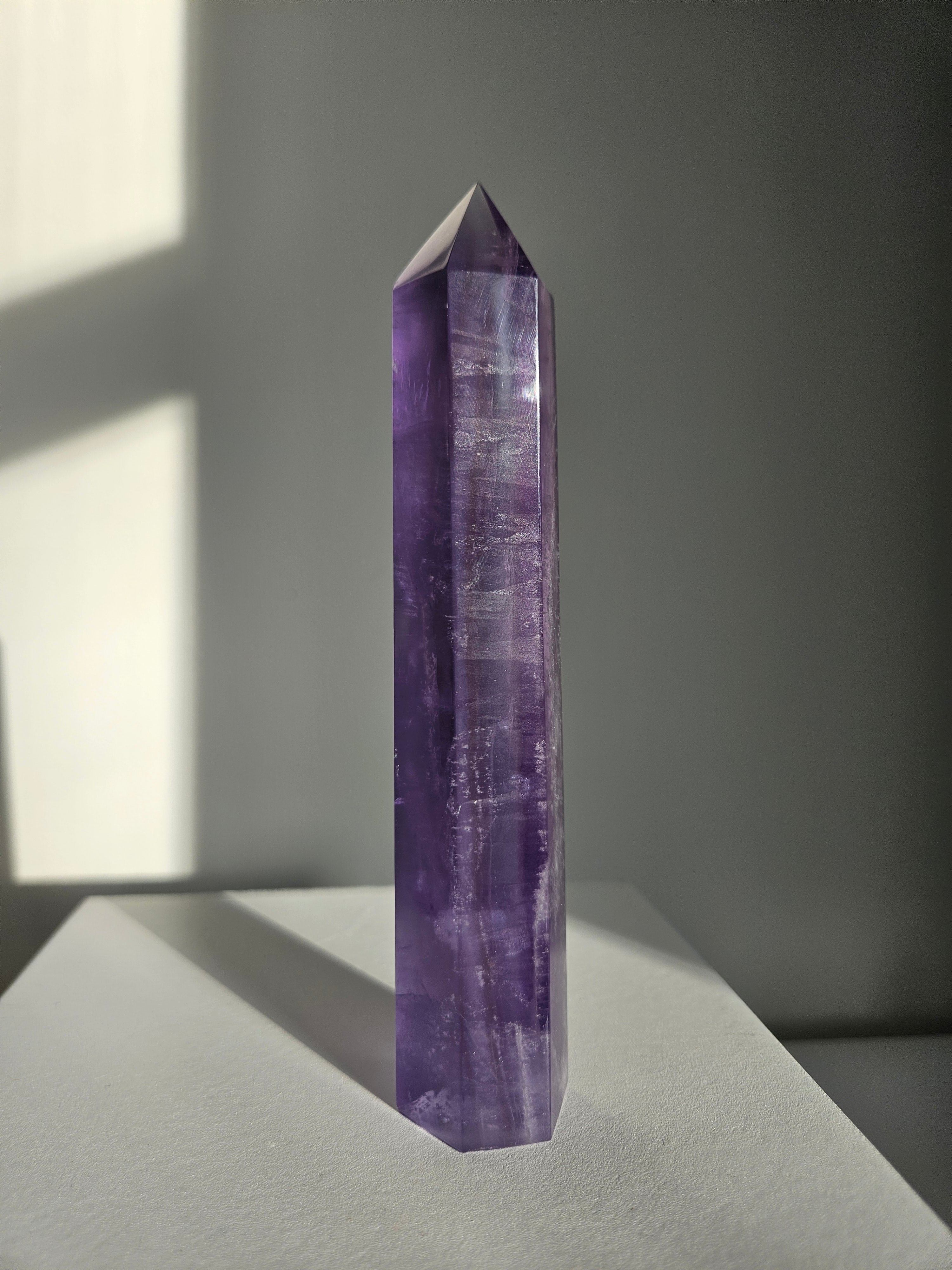 Purple Fluorite Tower 001
