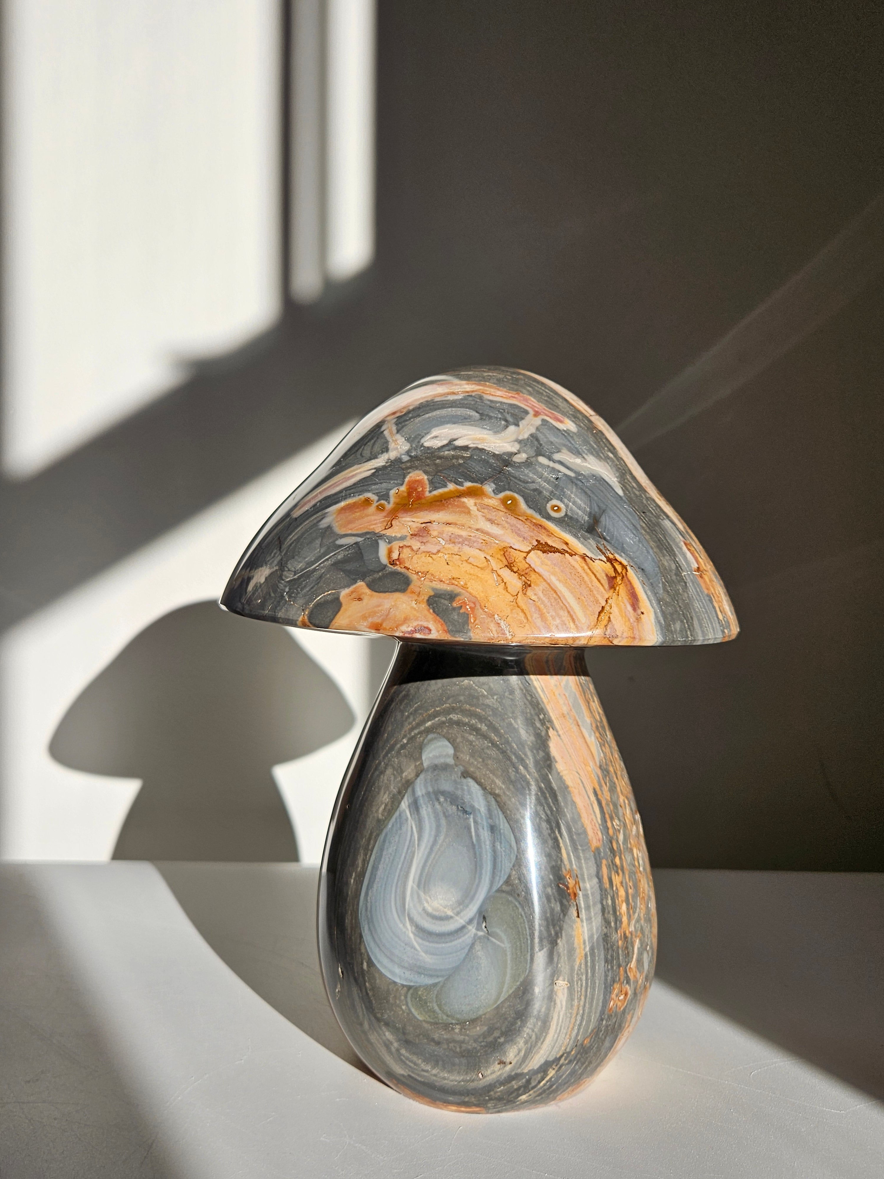 Polychrome Jasper Statement Mushroom 003