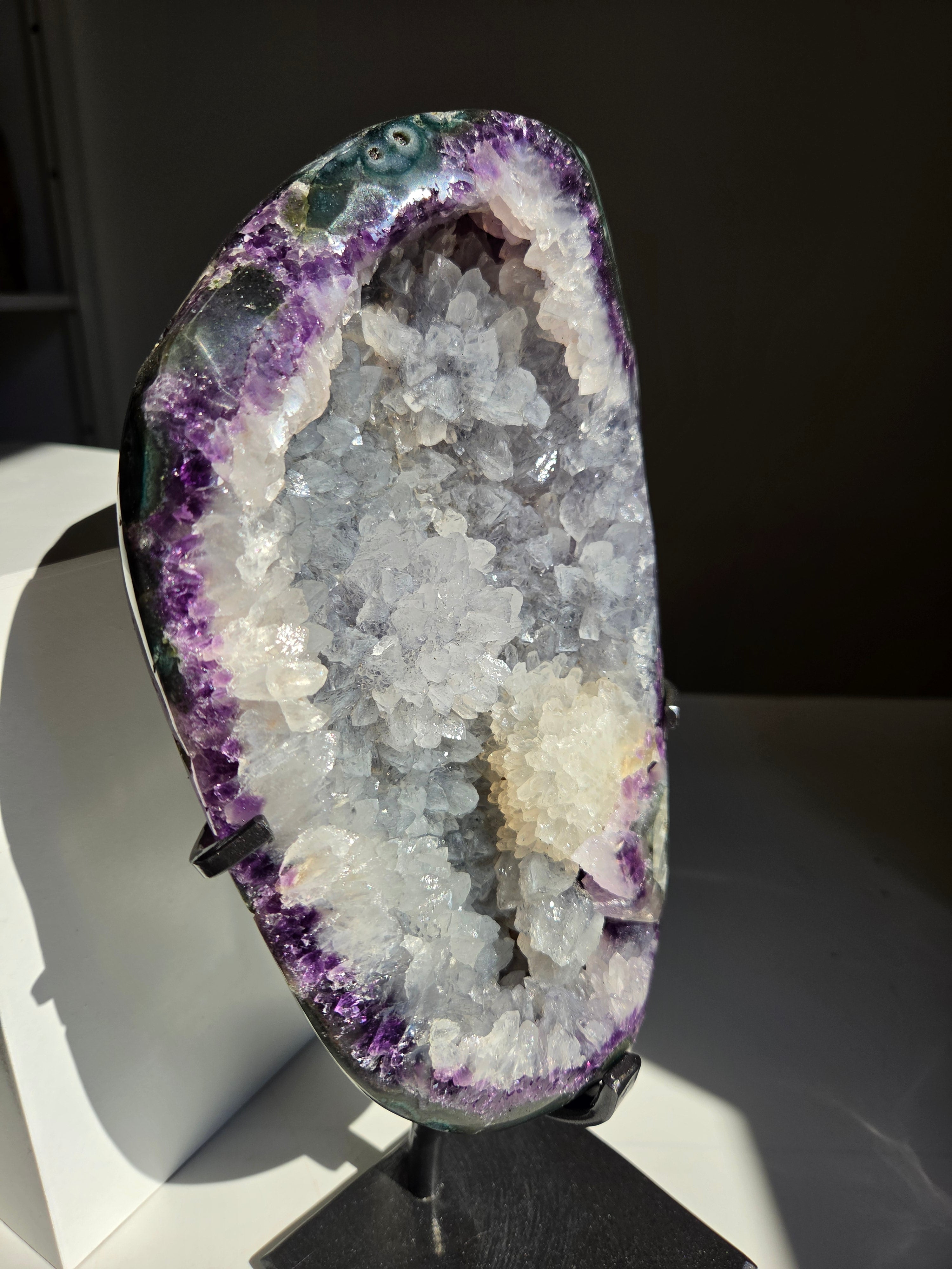 Amethyst Flower Cluster Statement