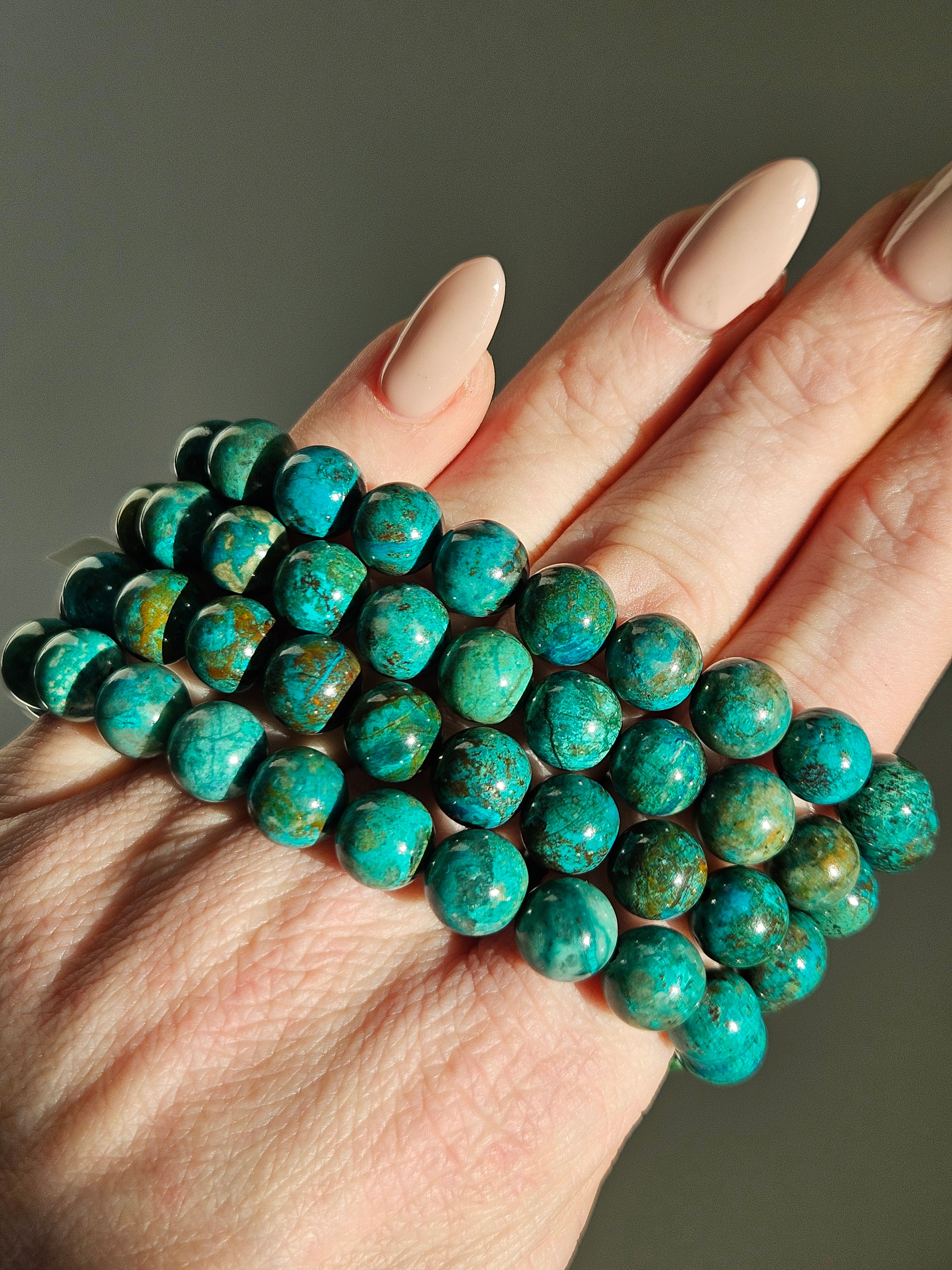 Azurite bracelet | 9mm