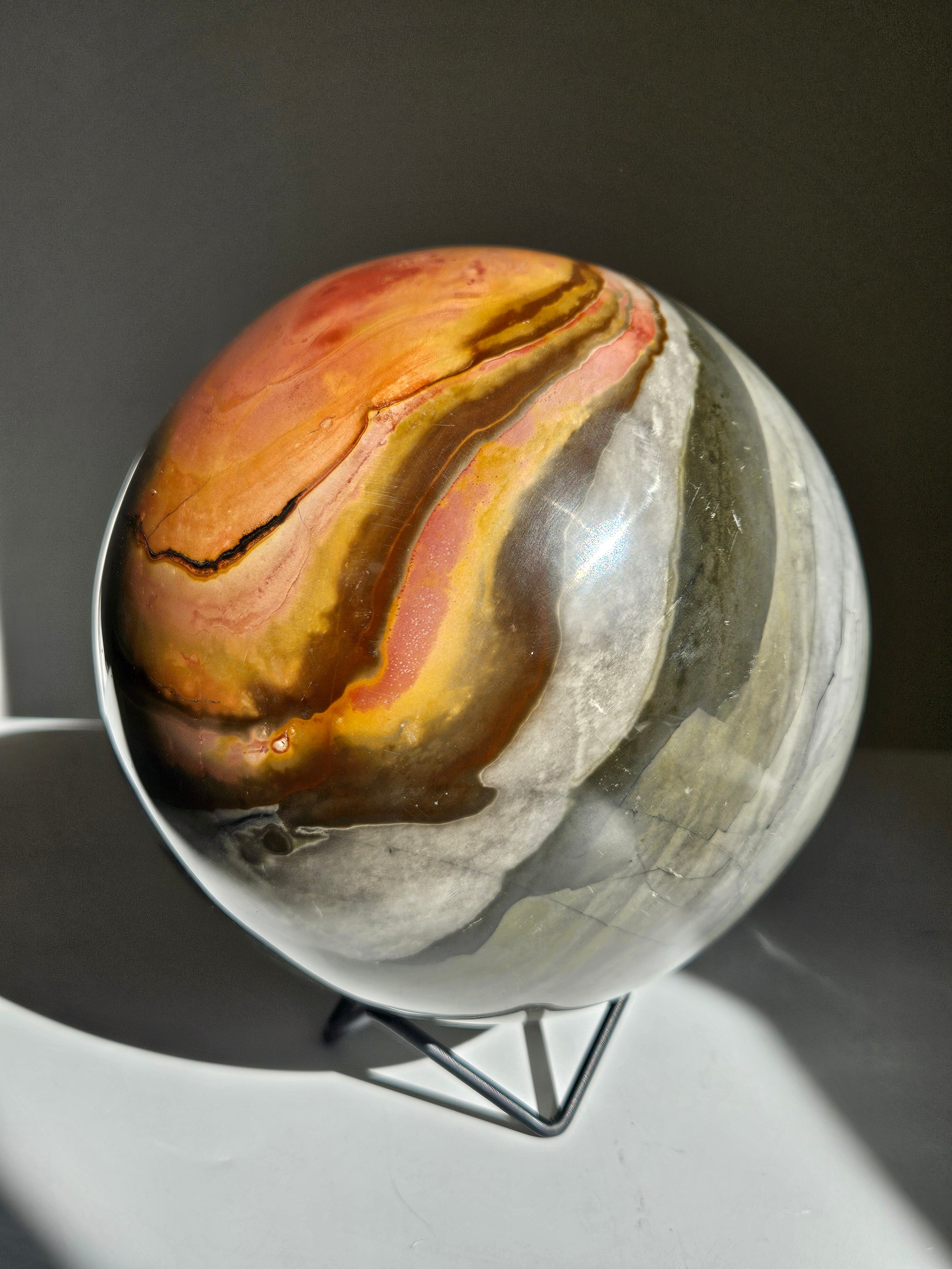 Polychrome Jasper Statement Sphere