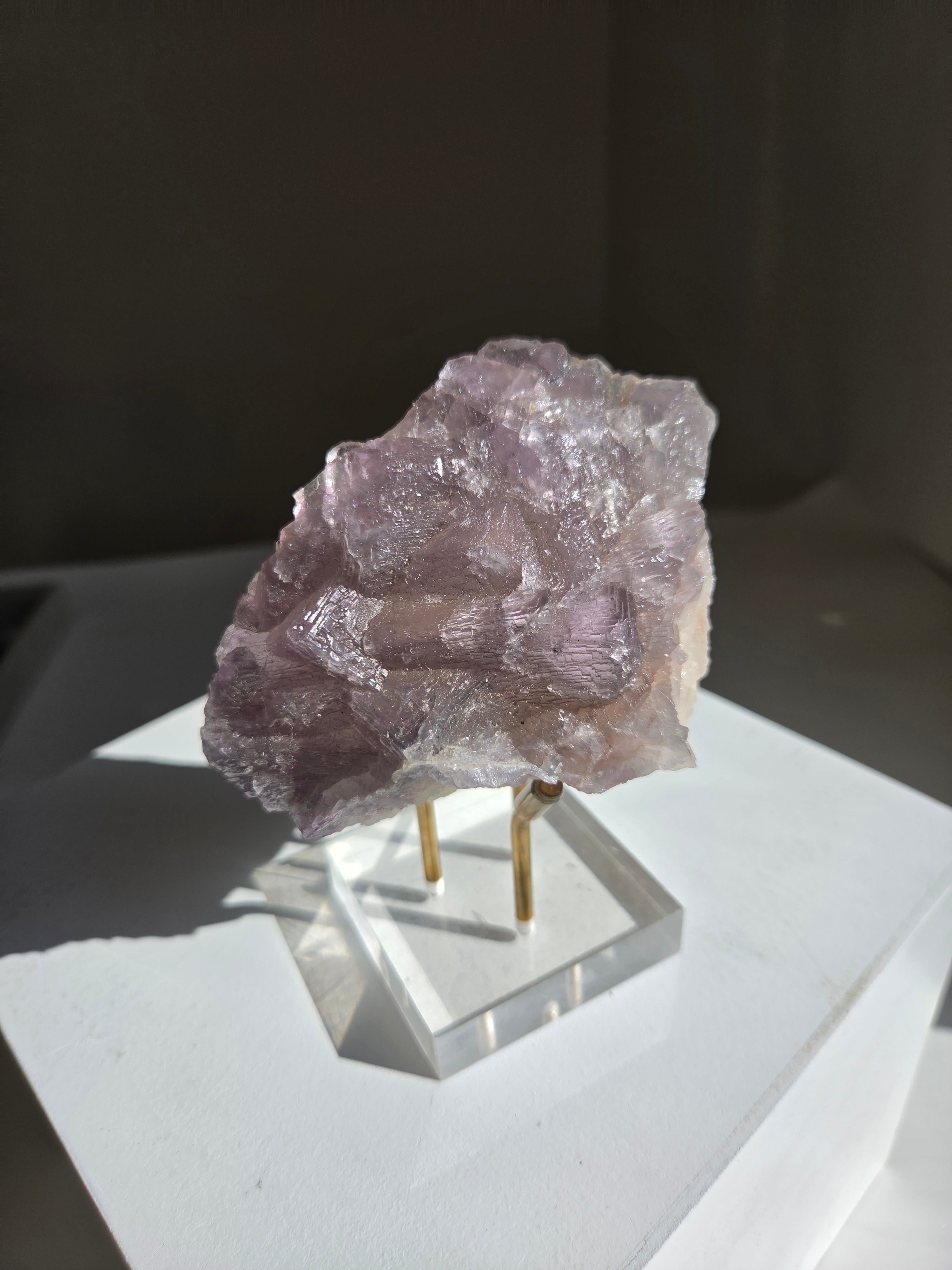 Raw Lavendar Fluorite 001