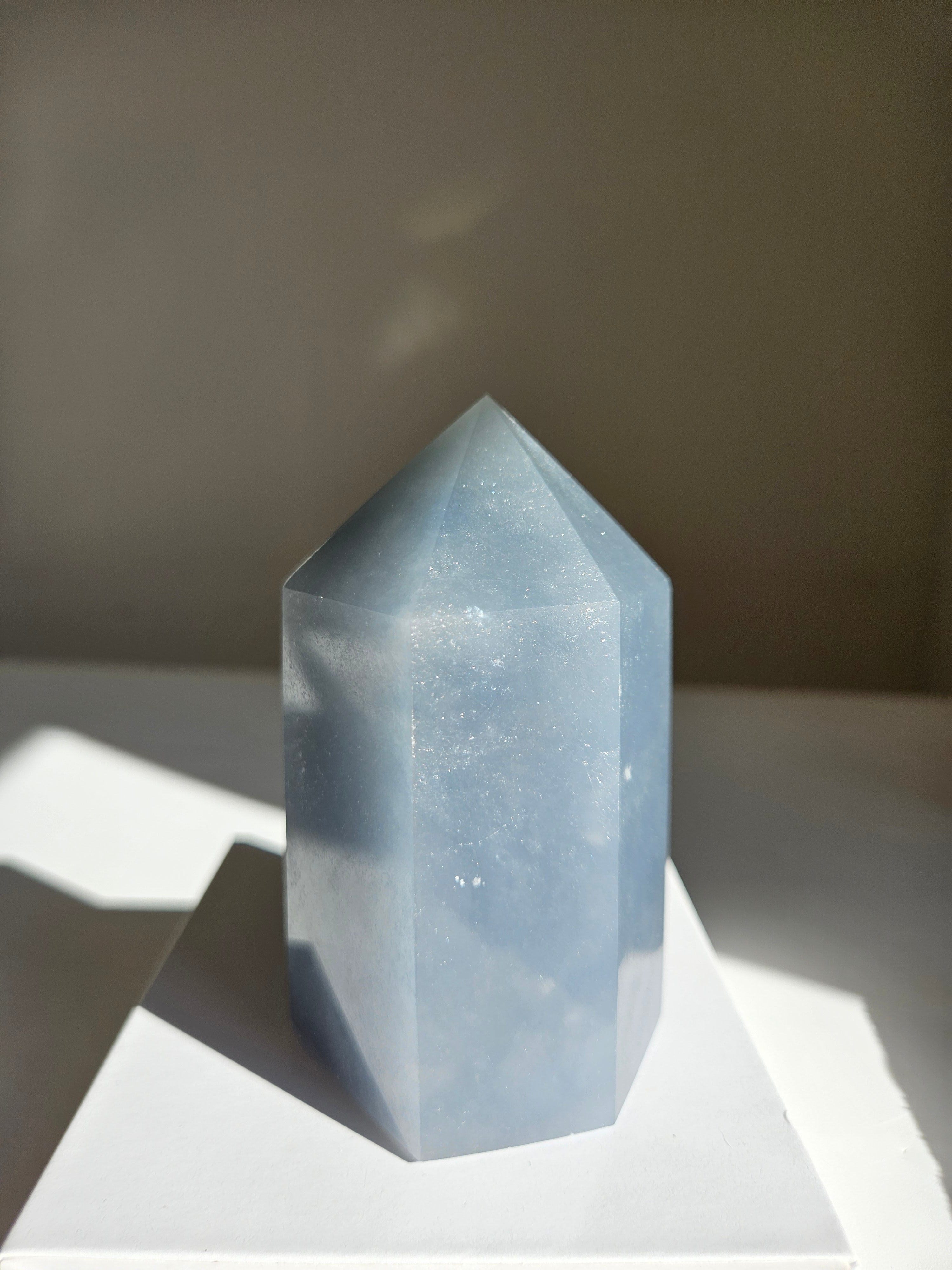 Snowflake Angelite Tower 012