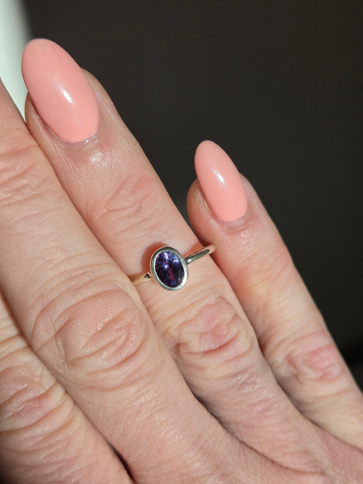 Size 7 | Tanzanite Ring | silver 055