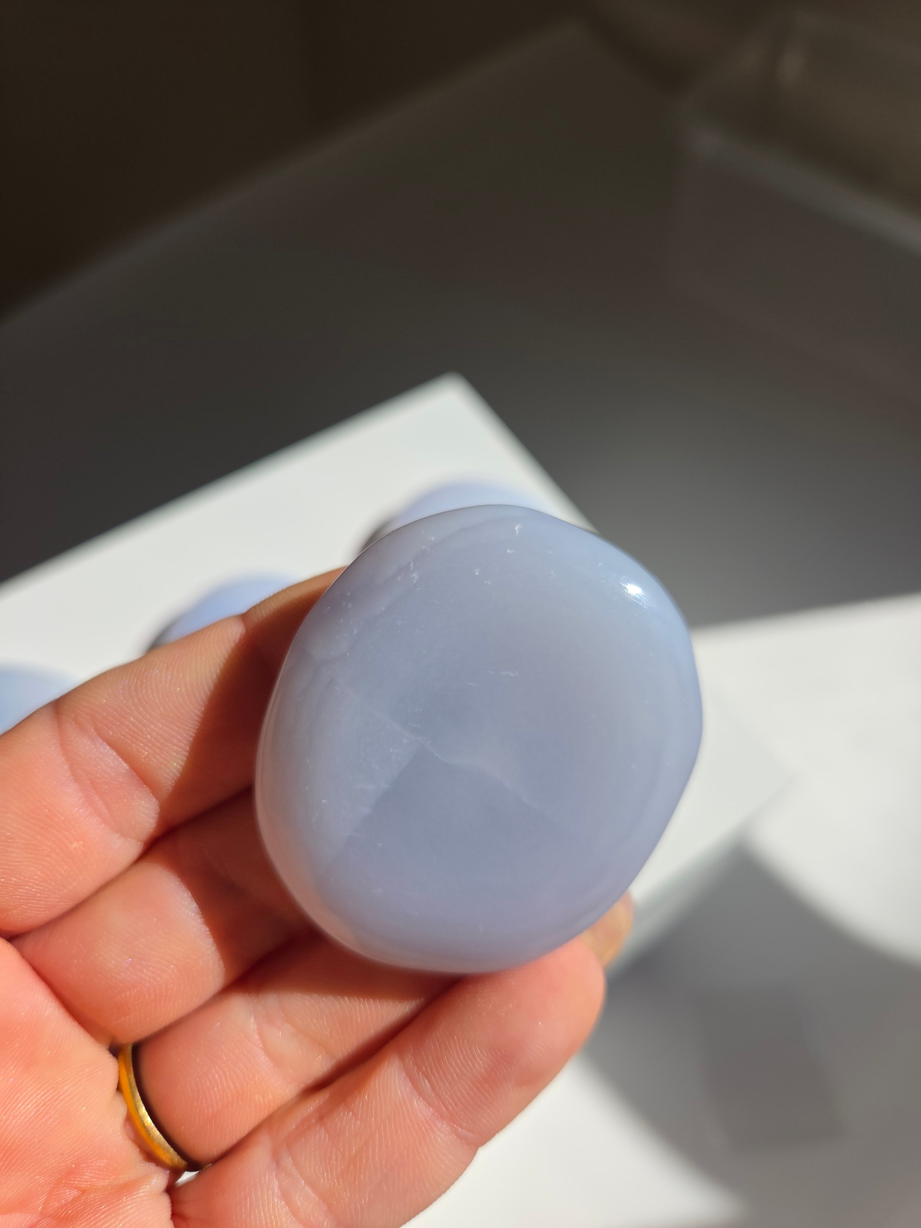 Blue Chalcedony Flats | select your piece