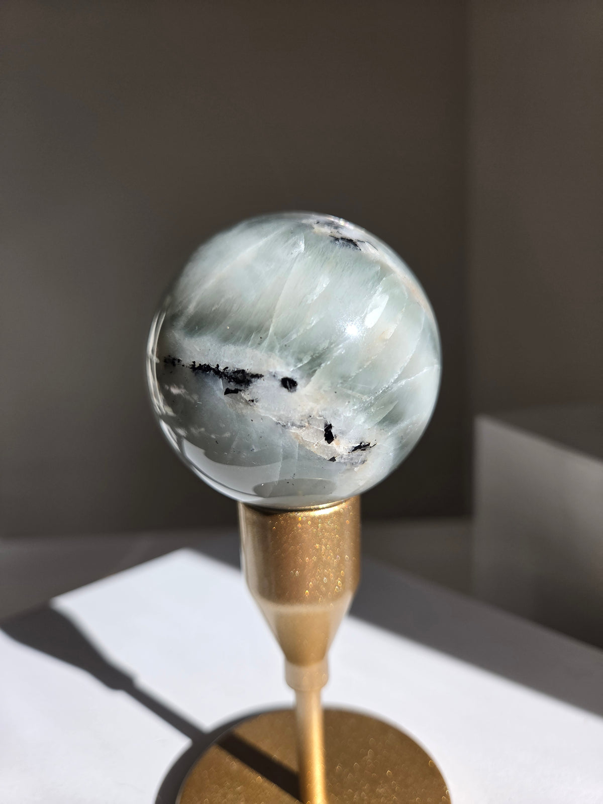Green Moonstone Sphere 001