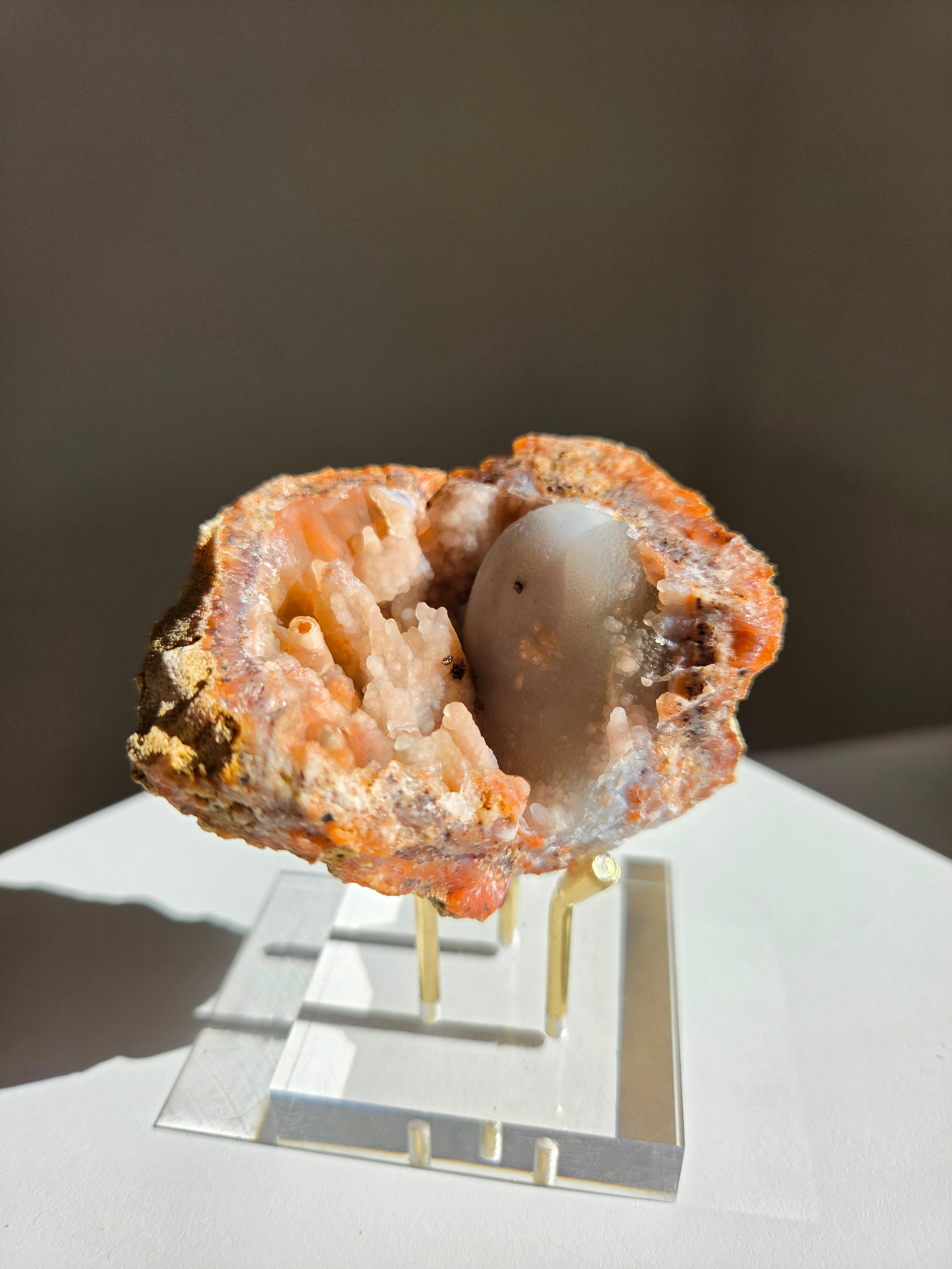 Pink Chalcedony Geode 002