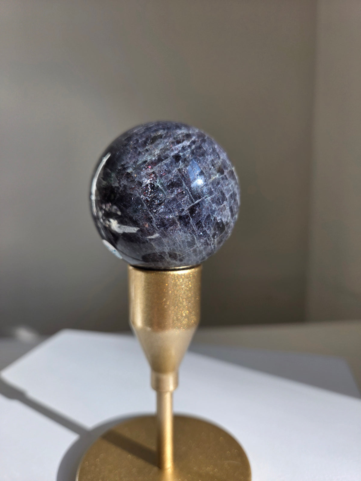 Iolite x Sunstone Sphere 004
