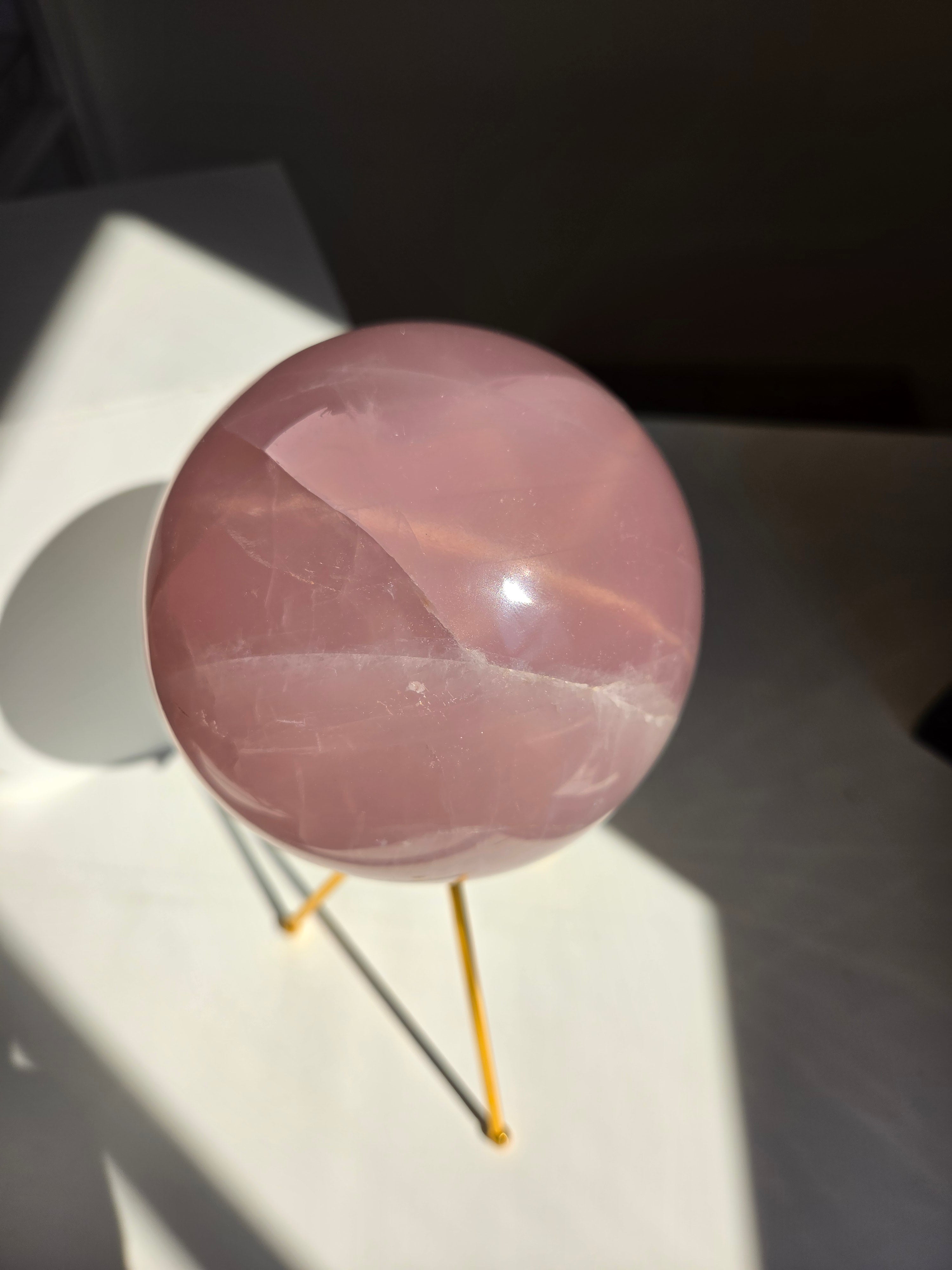 Rose Quartz Statement Sphere