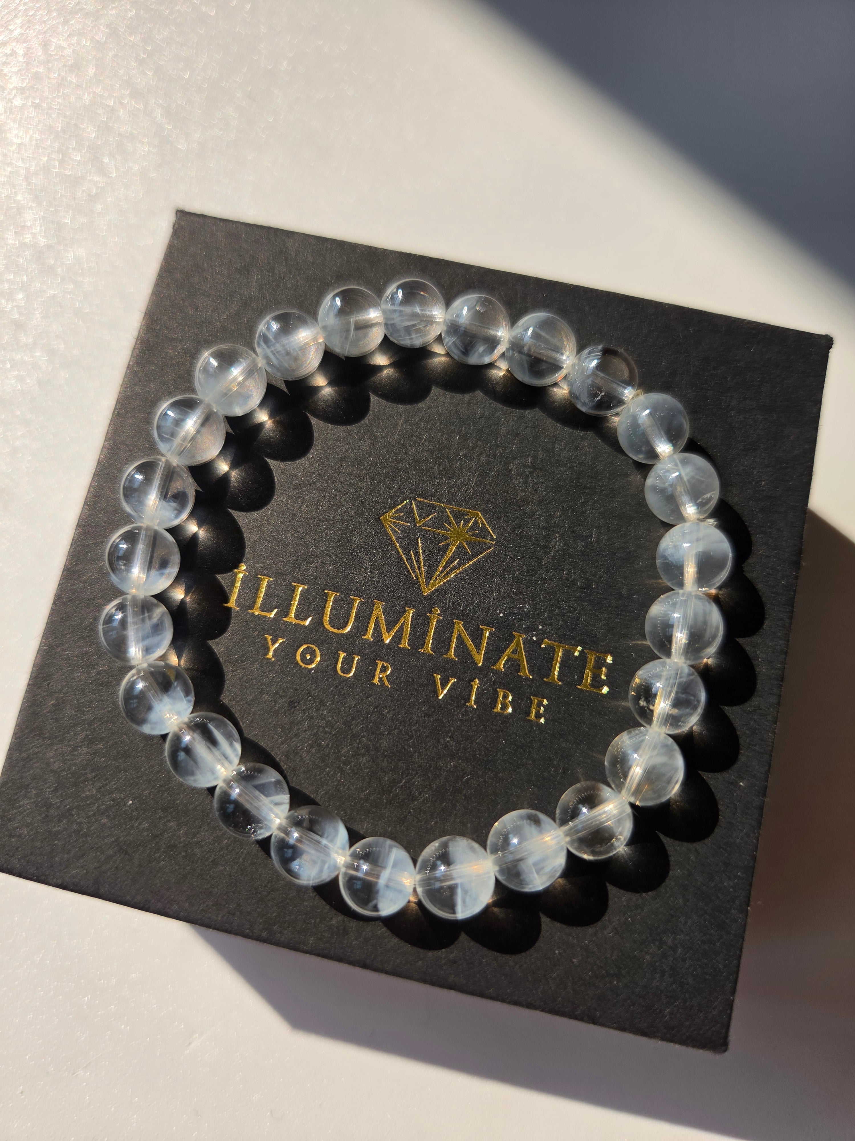 Blue Needle Quartz Bracelet | 8mm