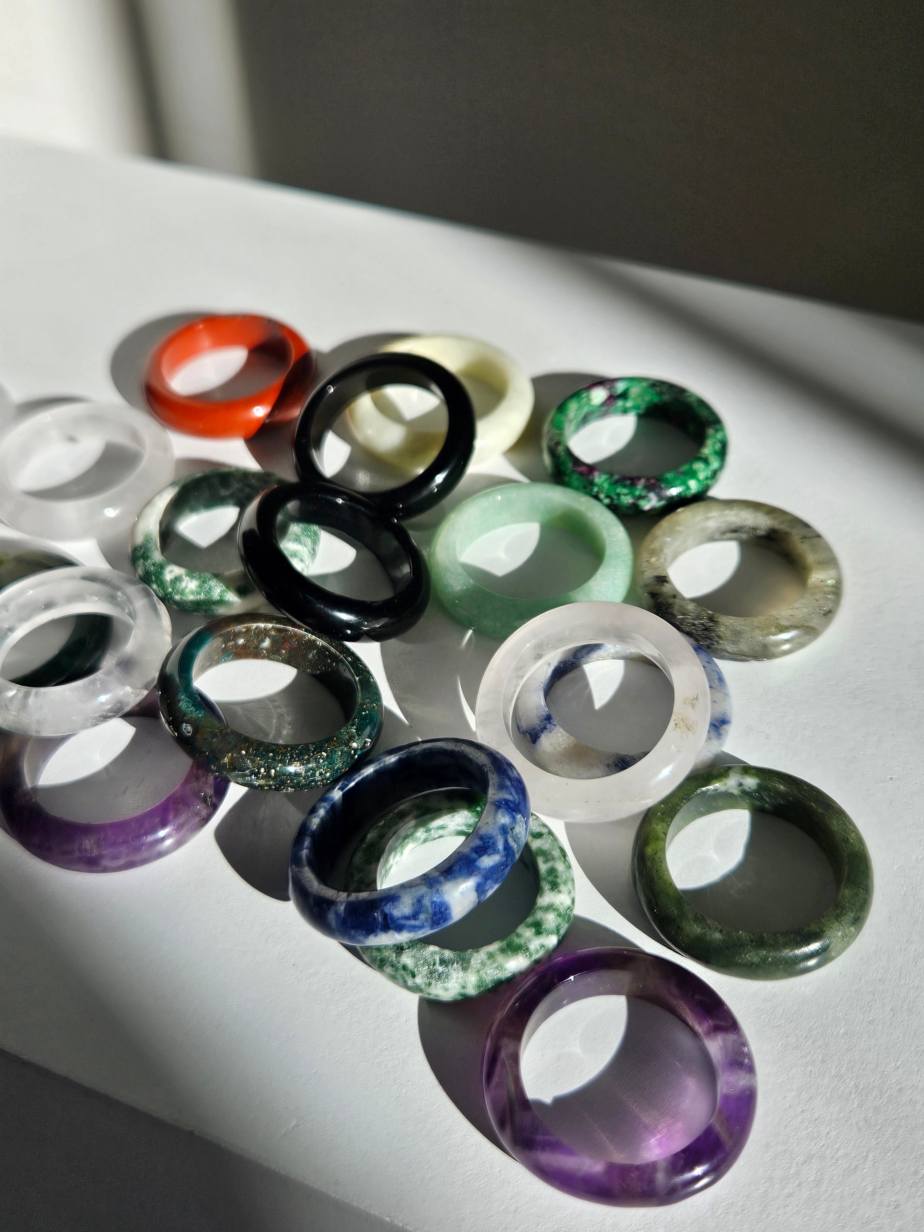 Mixed Crystal Sphere Stand Set