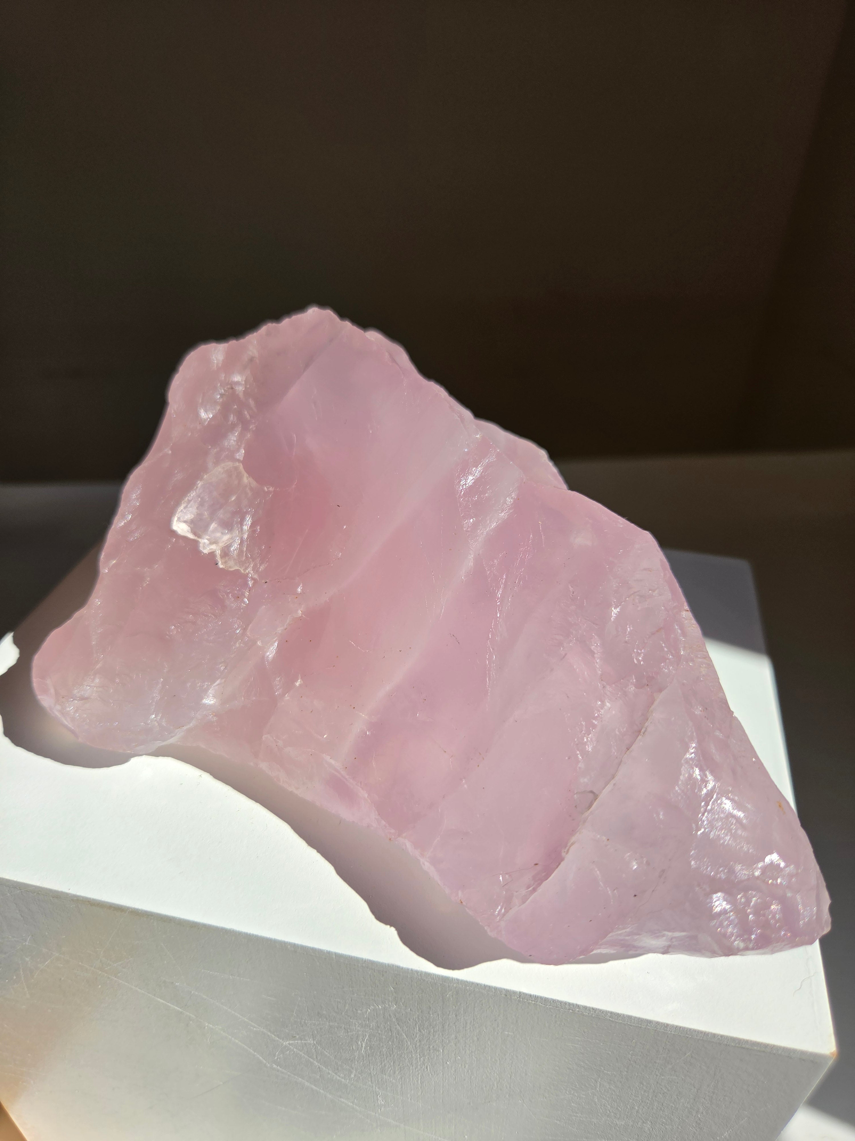 Lavender Raw Rose Quartz 019