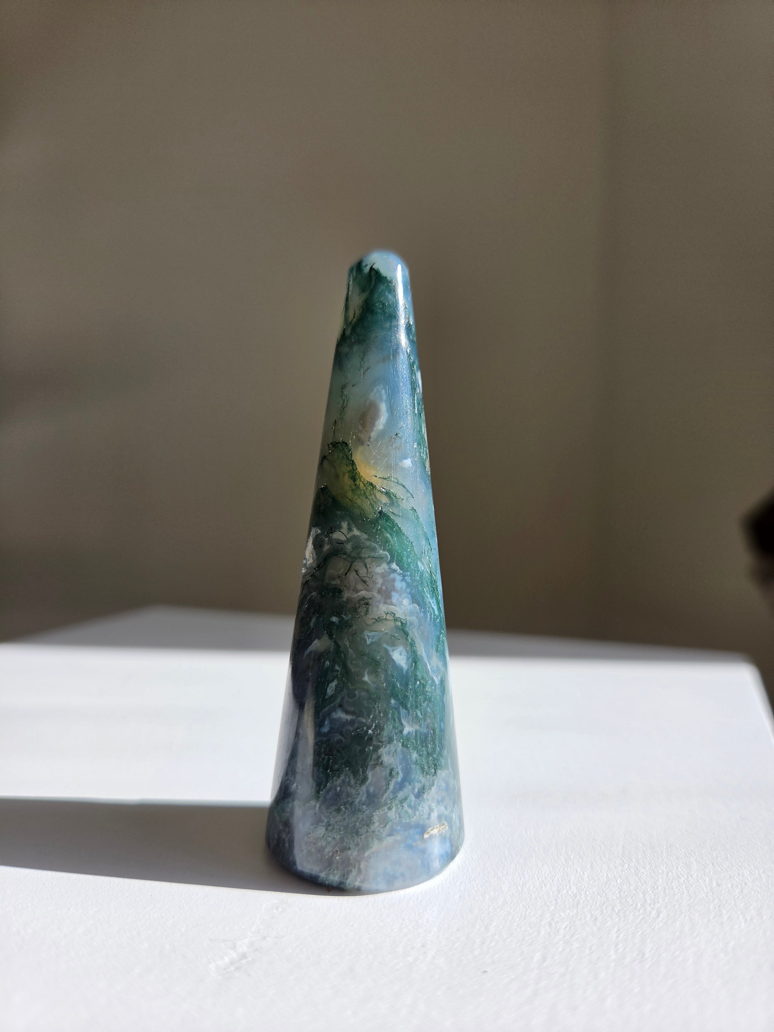 Moss Agate Ring Holder 006