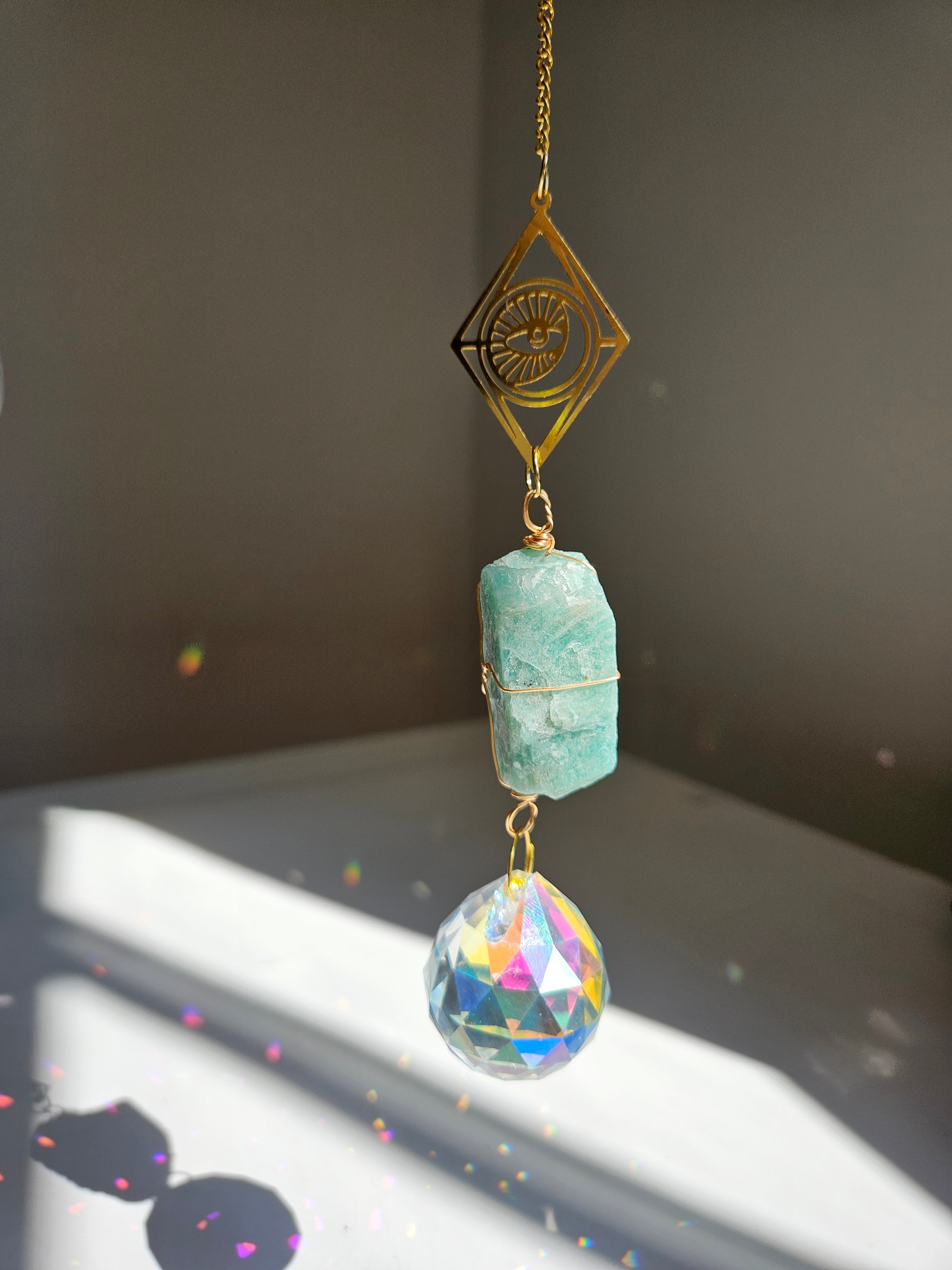 Amazonite Suncatcher