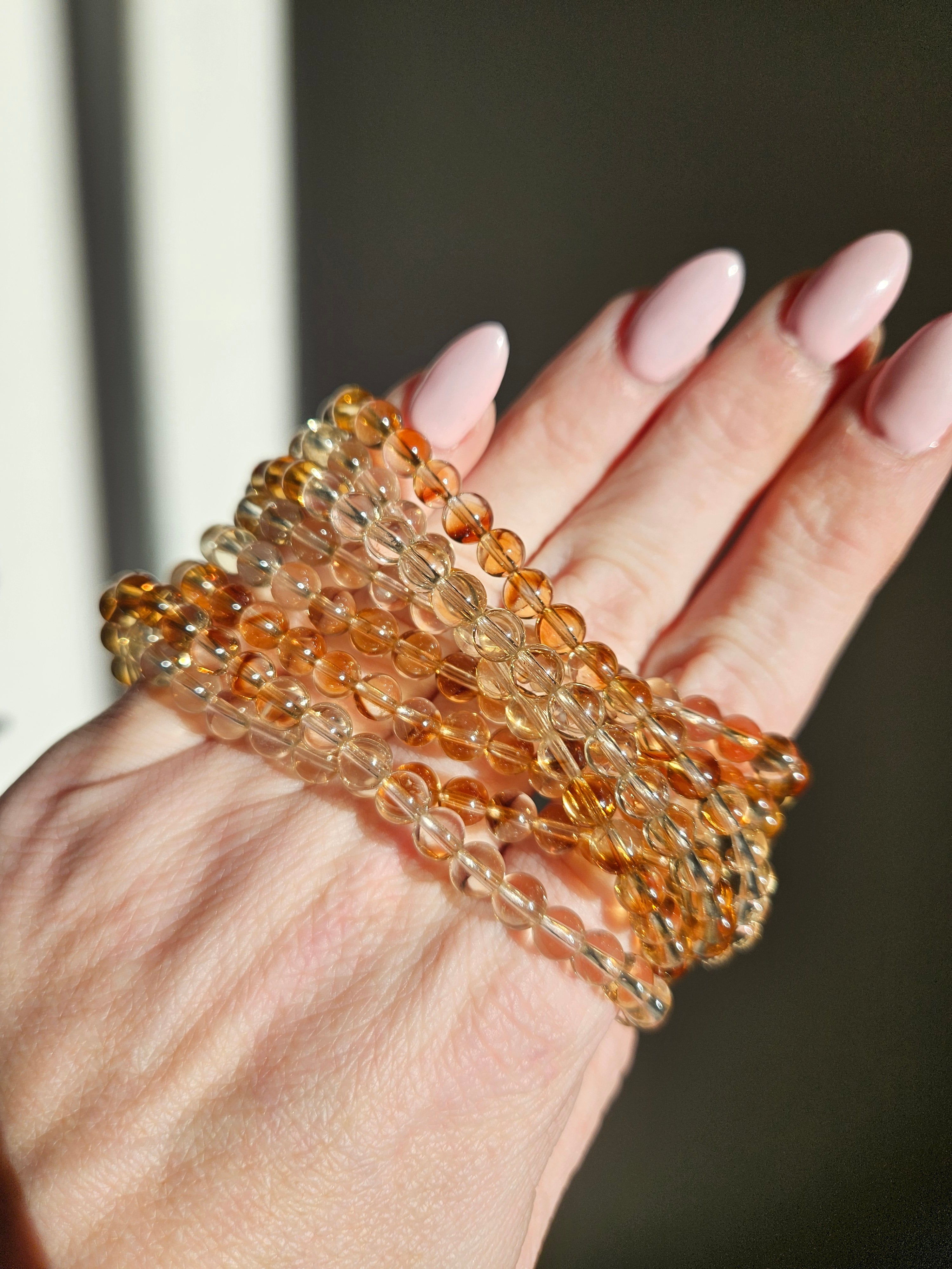 Citrine 3 wrap Bracelet | 5.5mm