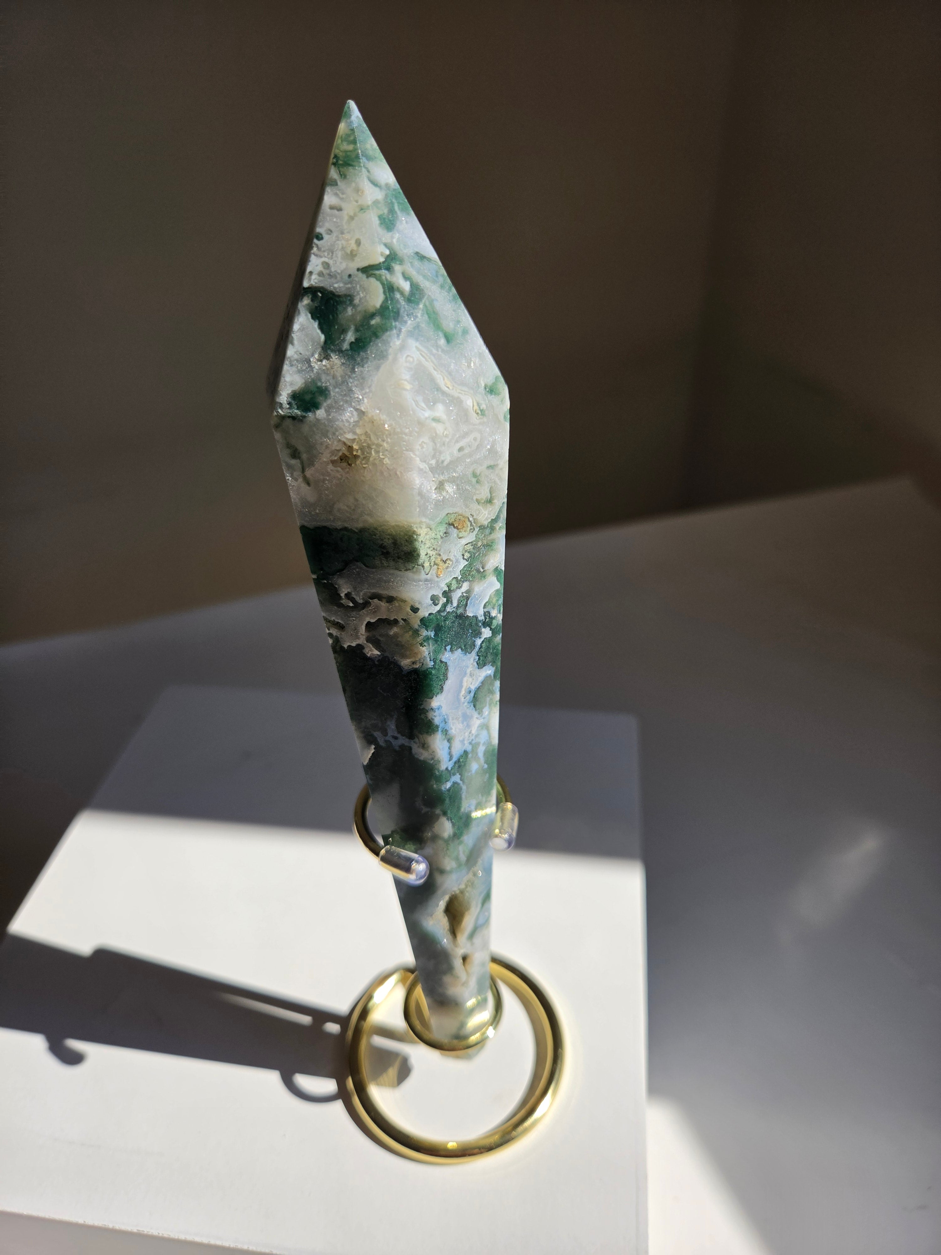 Moss Agate Wand 002