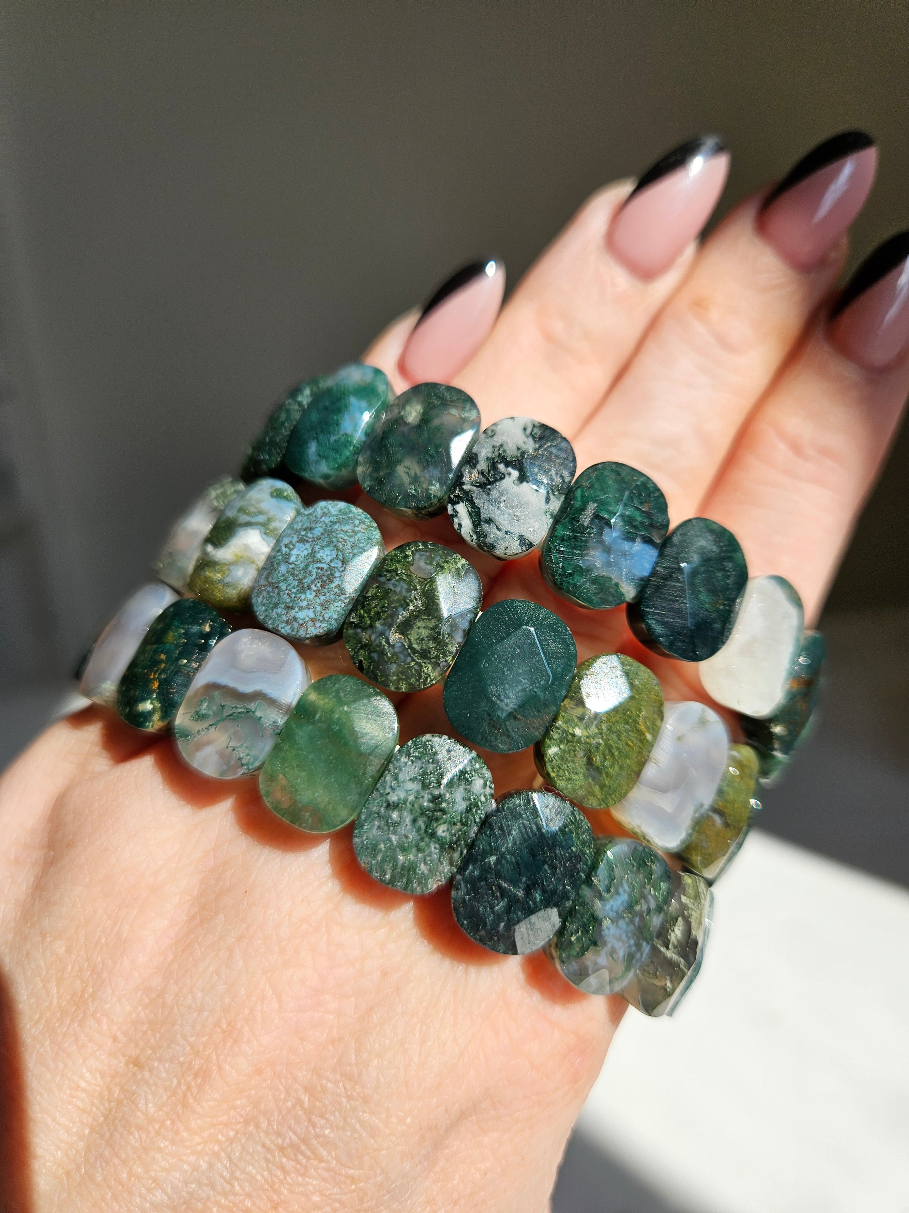 Moss Agate bracelet | bangle