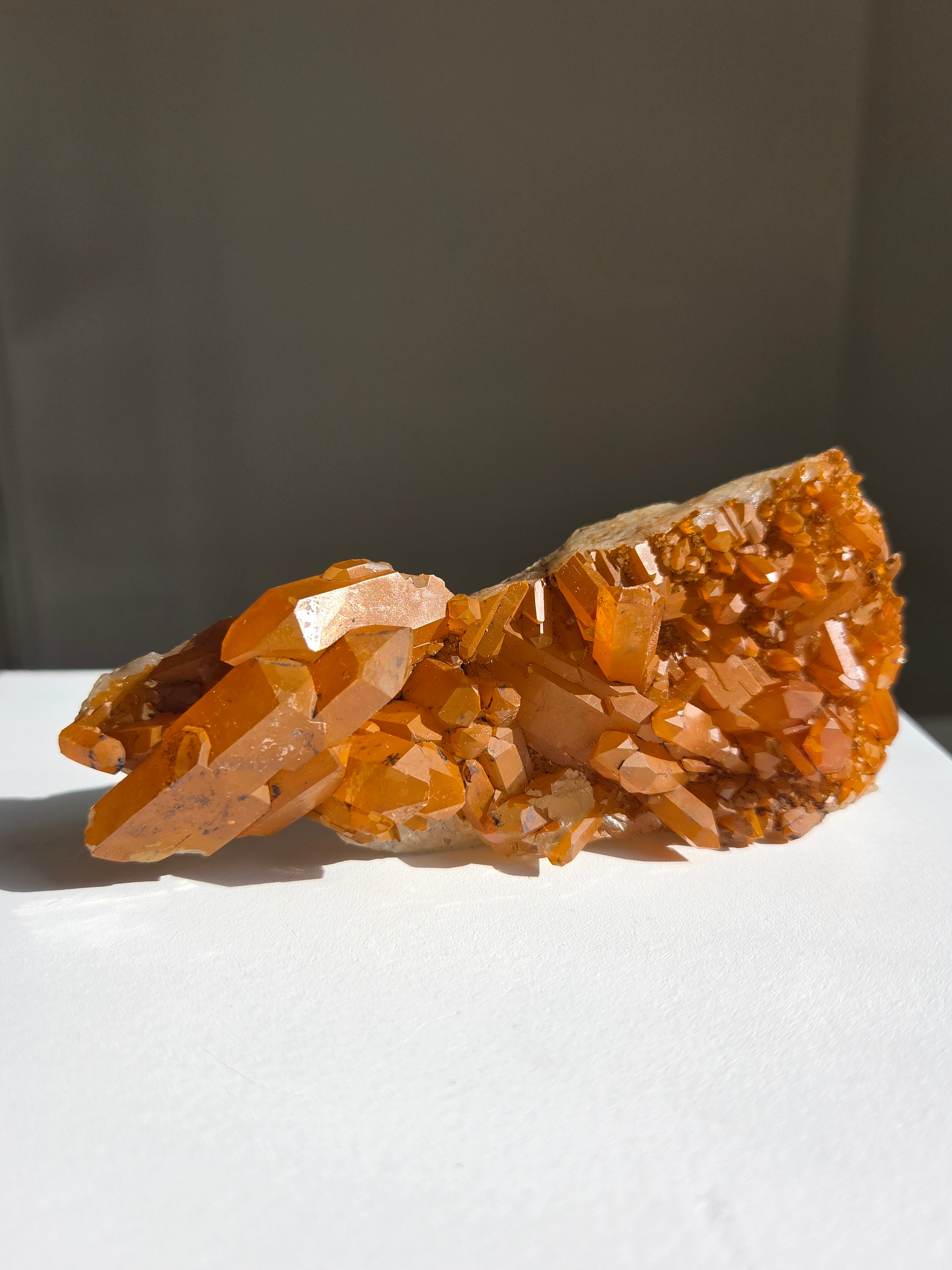 Tangerine Quartz Cluster 005