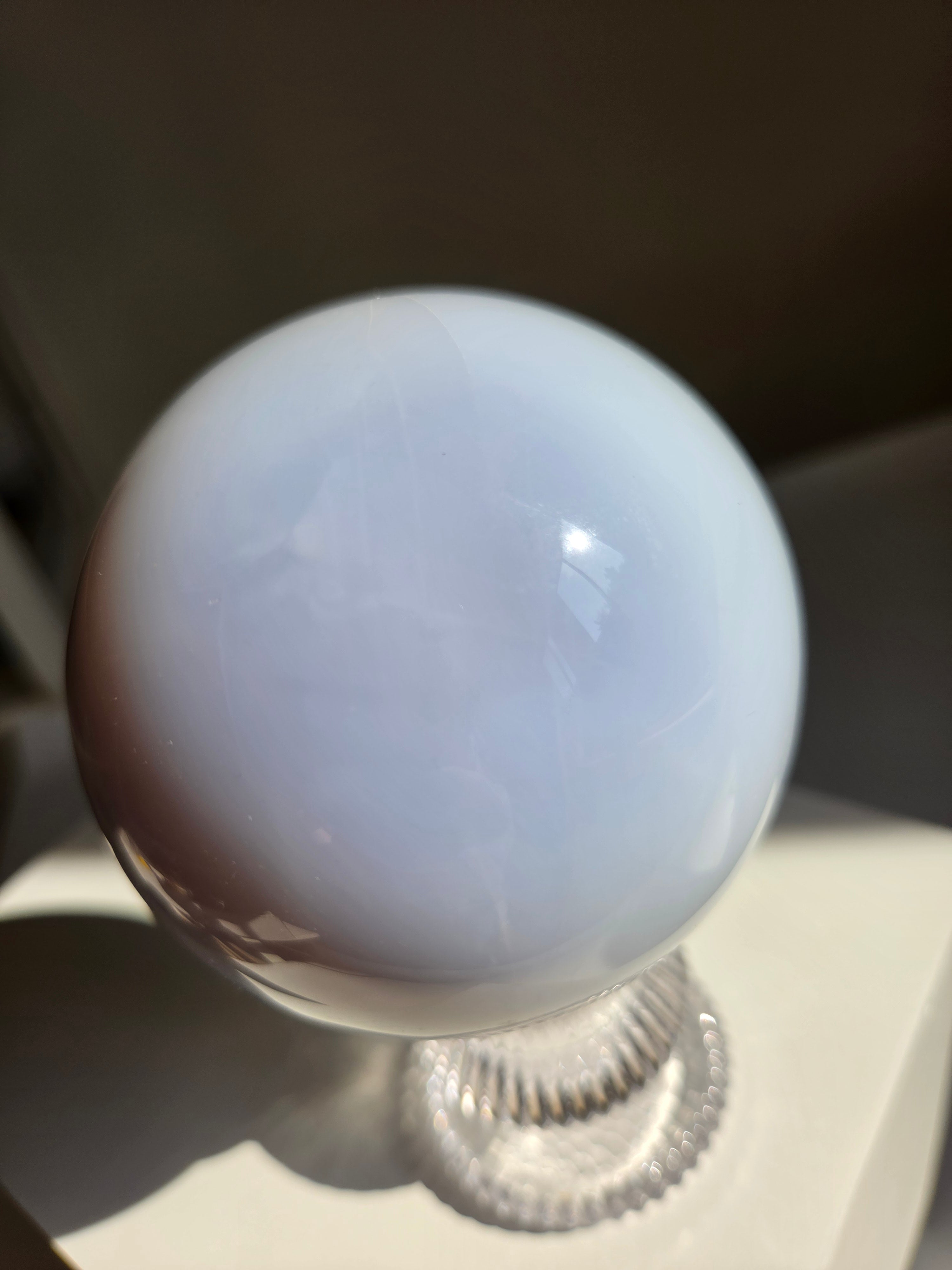 Blue Chalcedony Sphere 004
