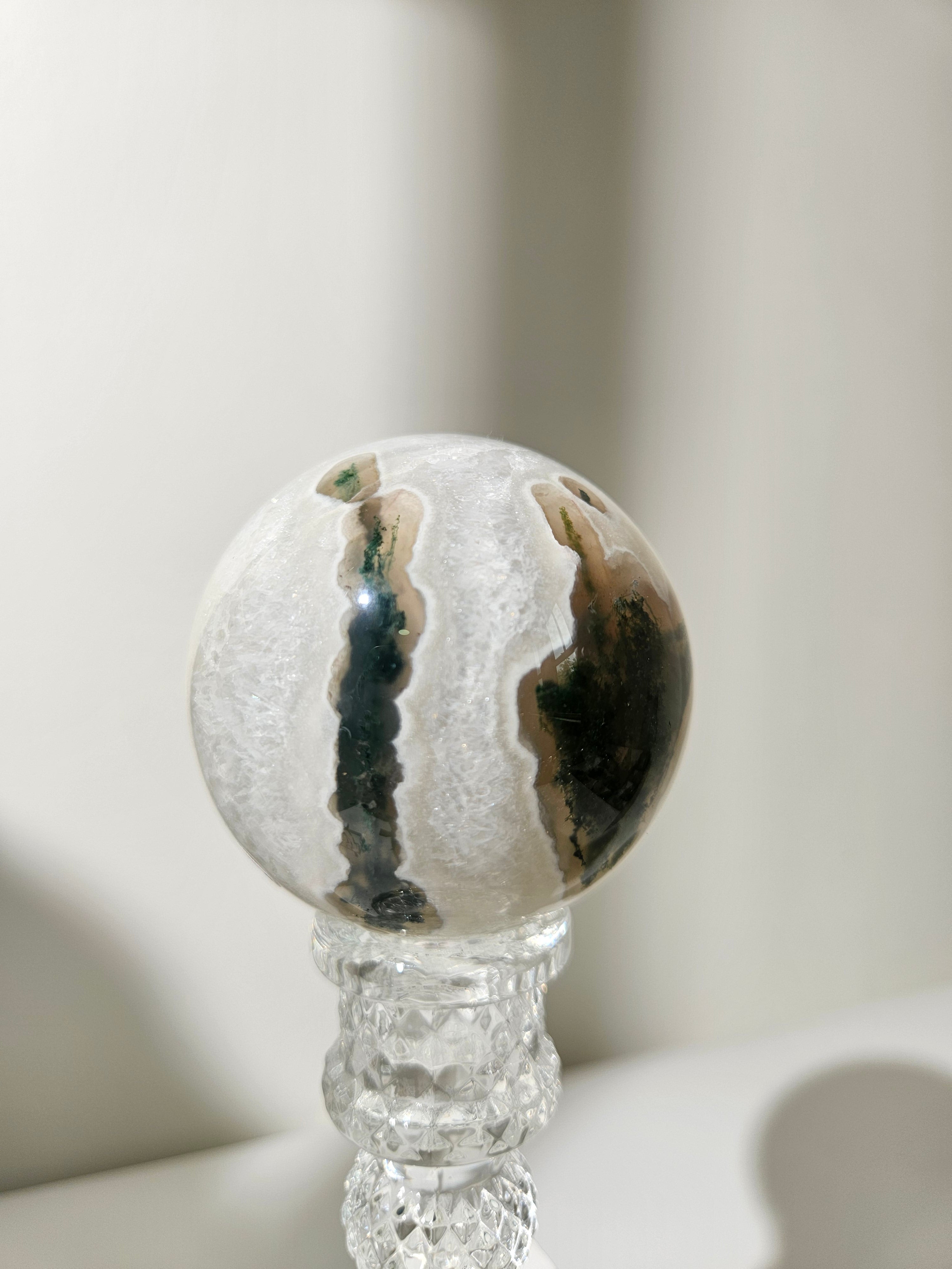 Moss Agate Sphere 003