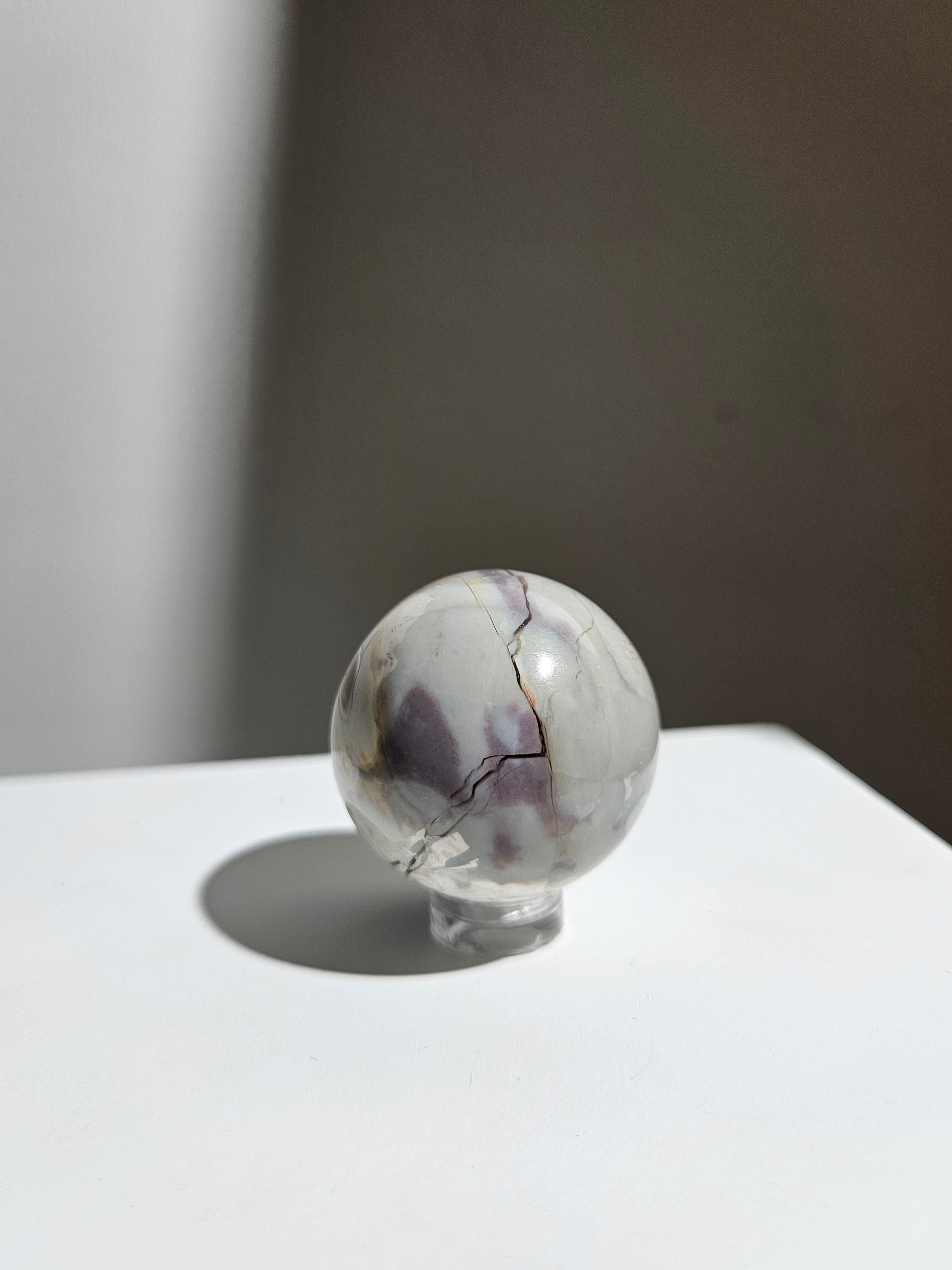 Hyacinth jasper sphere 003