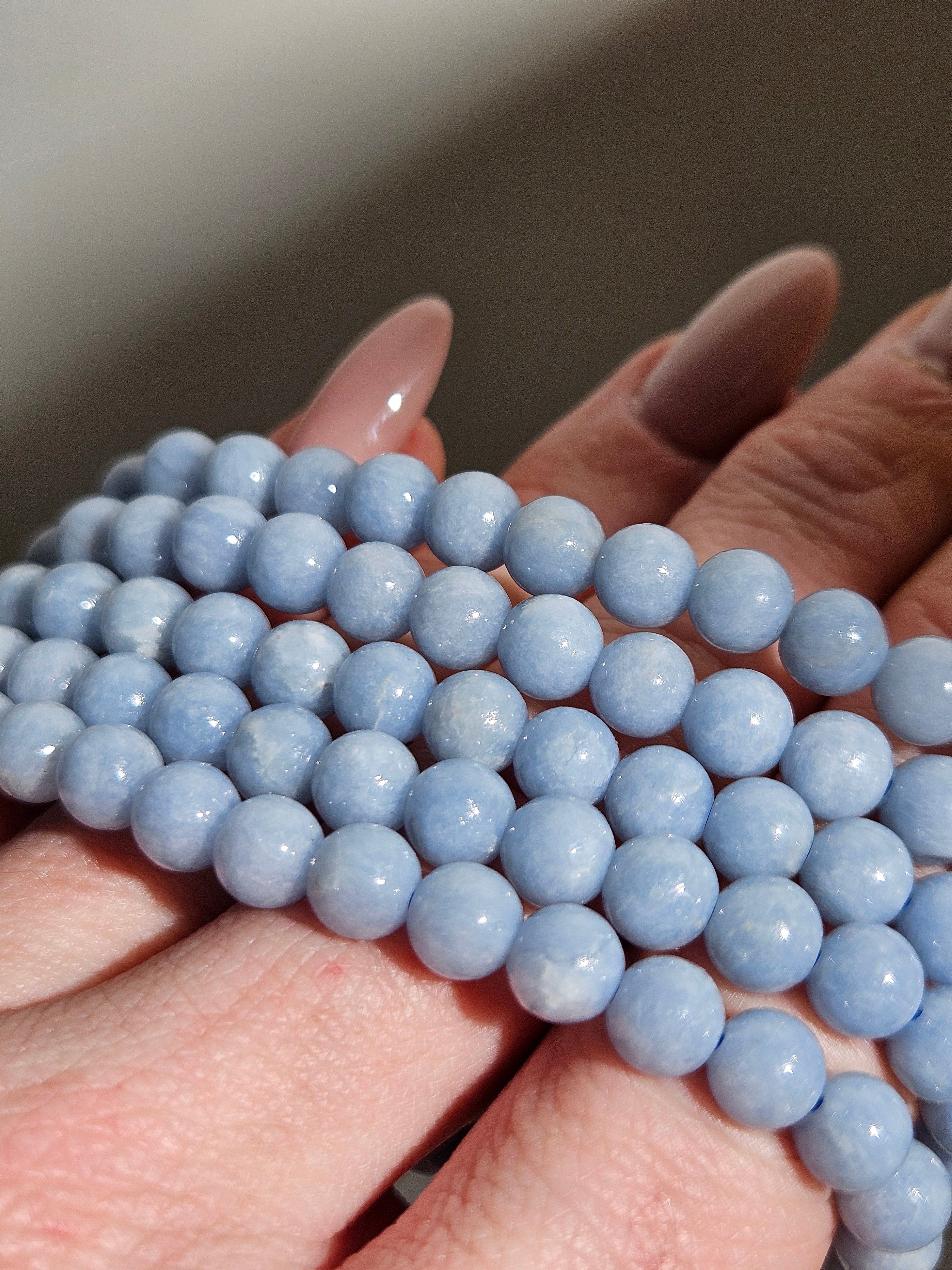 Angelite Bracelet | 6mm