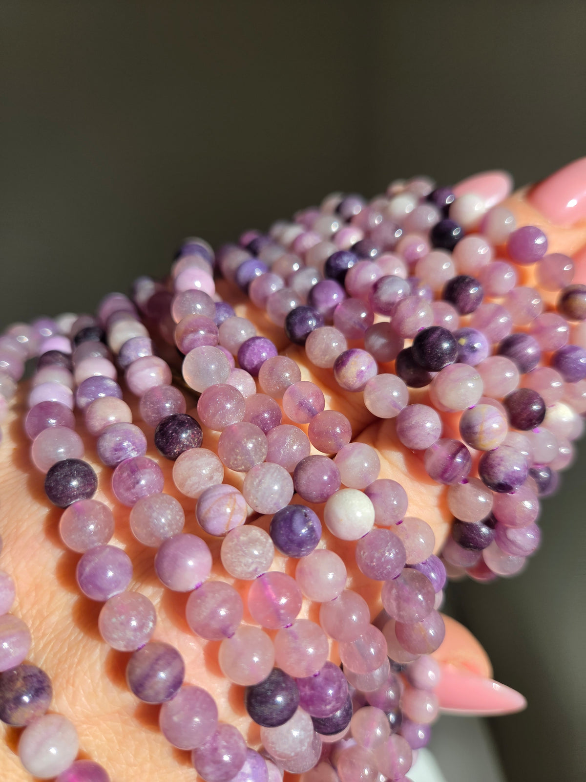 Fluorite 3 wrap Bracelet | 6mm