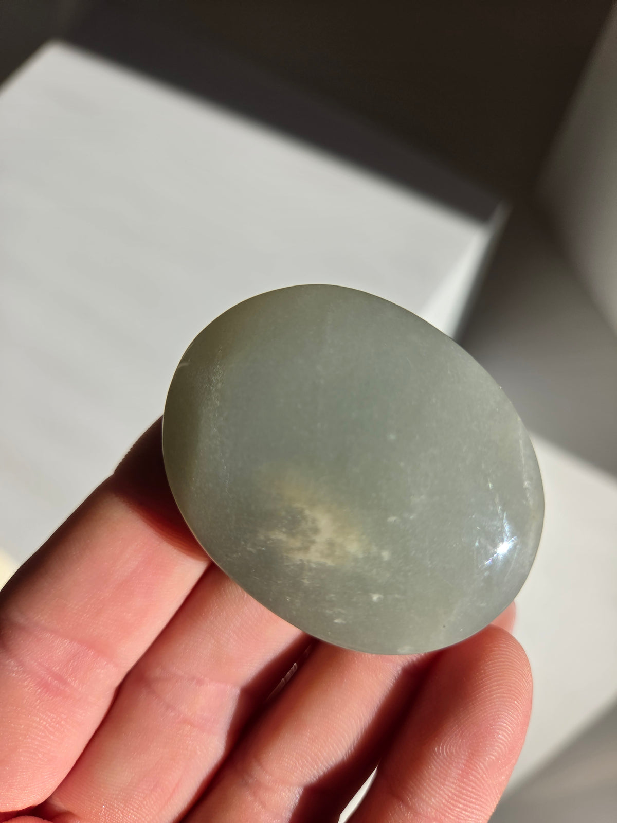 Green Moonstone Palmstone 004