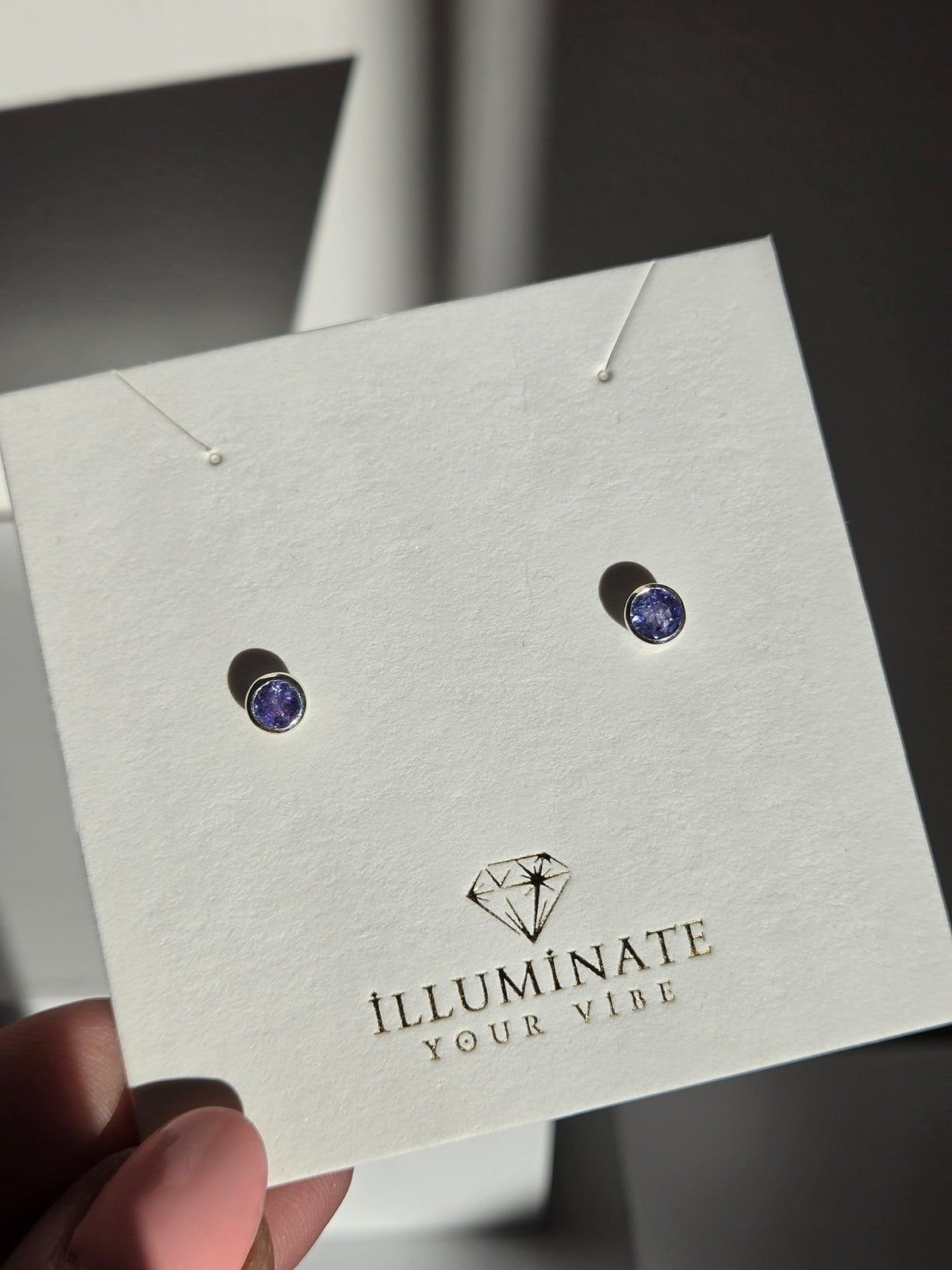 Tanzanite Stud Earrings 002