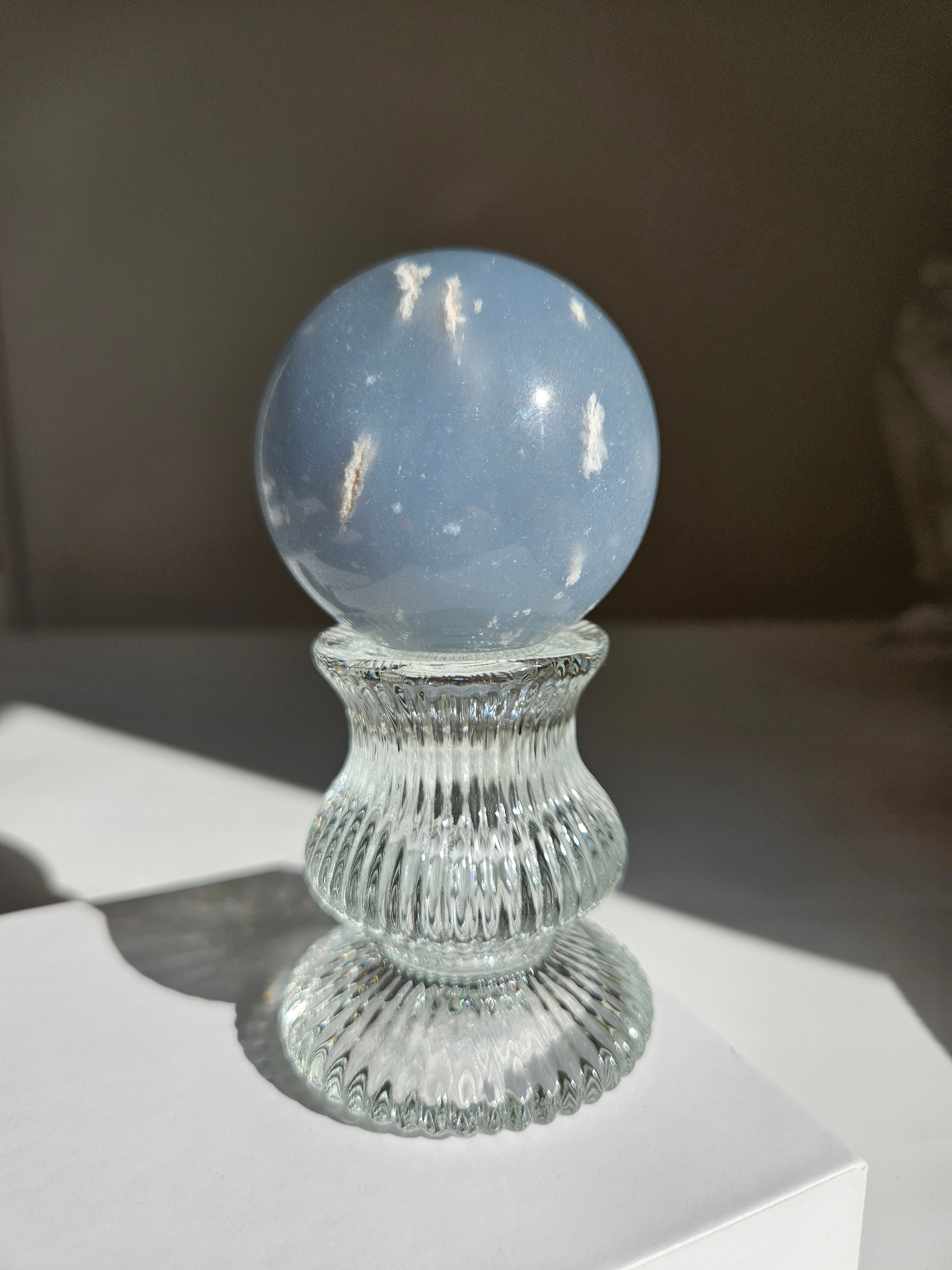 Snowflake Angelite Sphere 003
