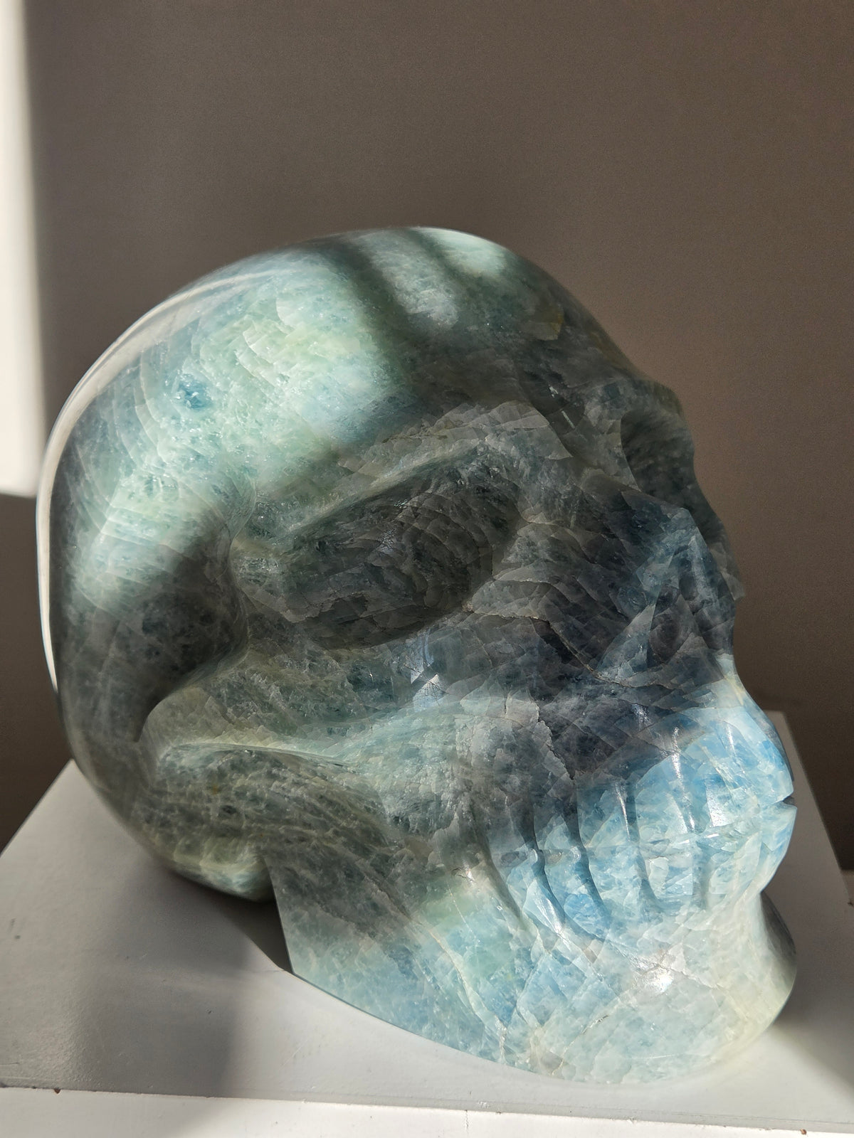 Aquamarine Statement Skull