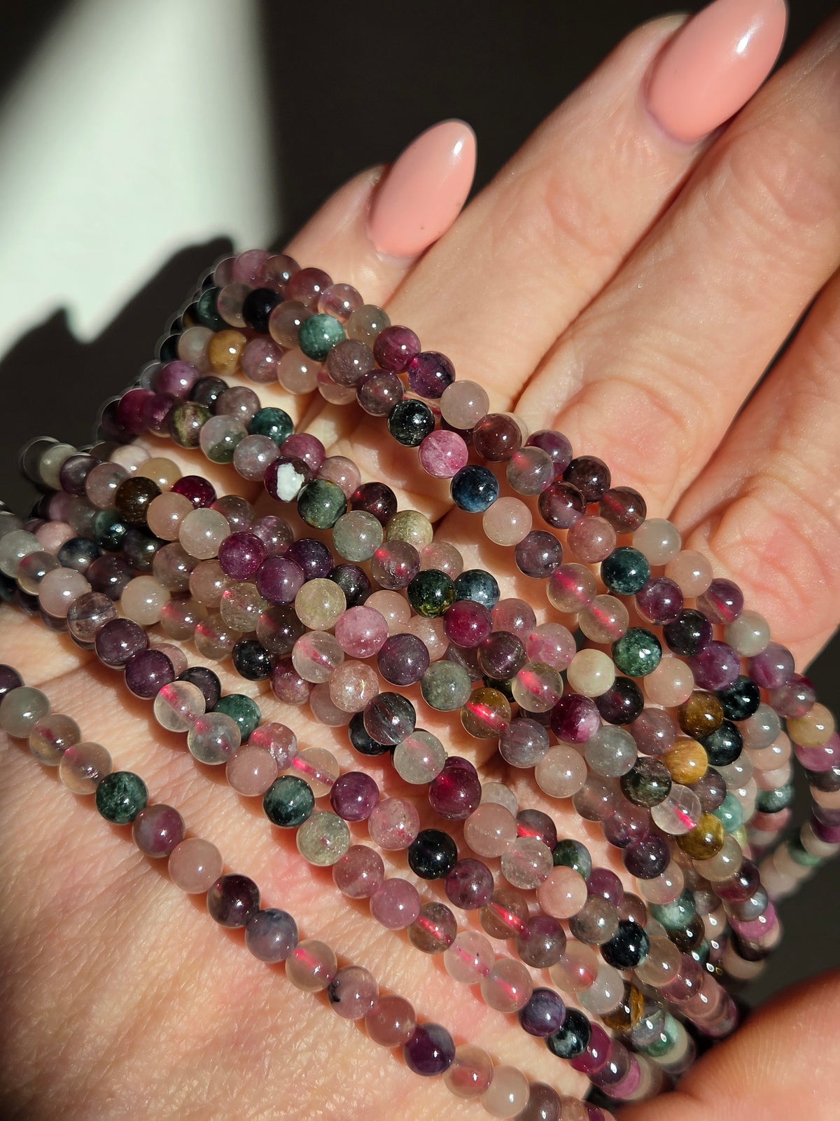 Tourmaline 3 wrap Bracelet | 5mm