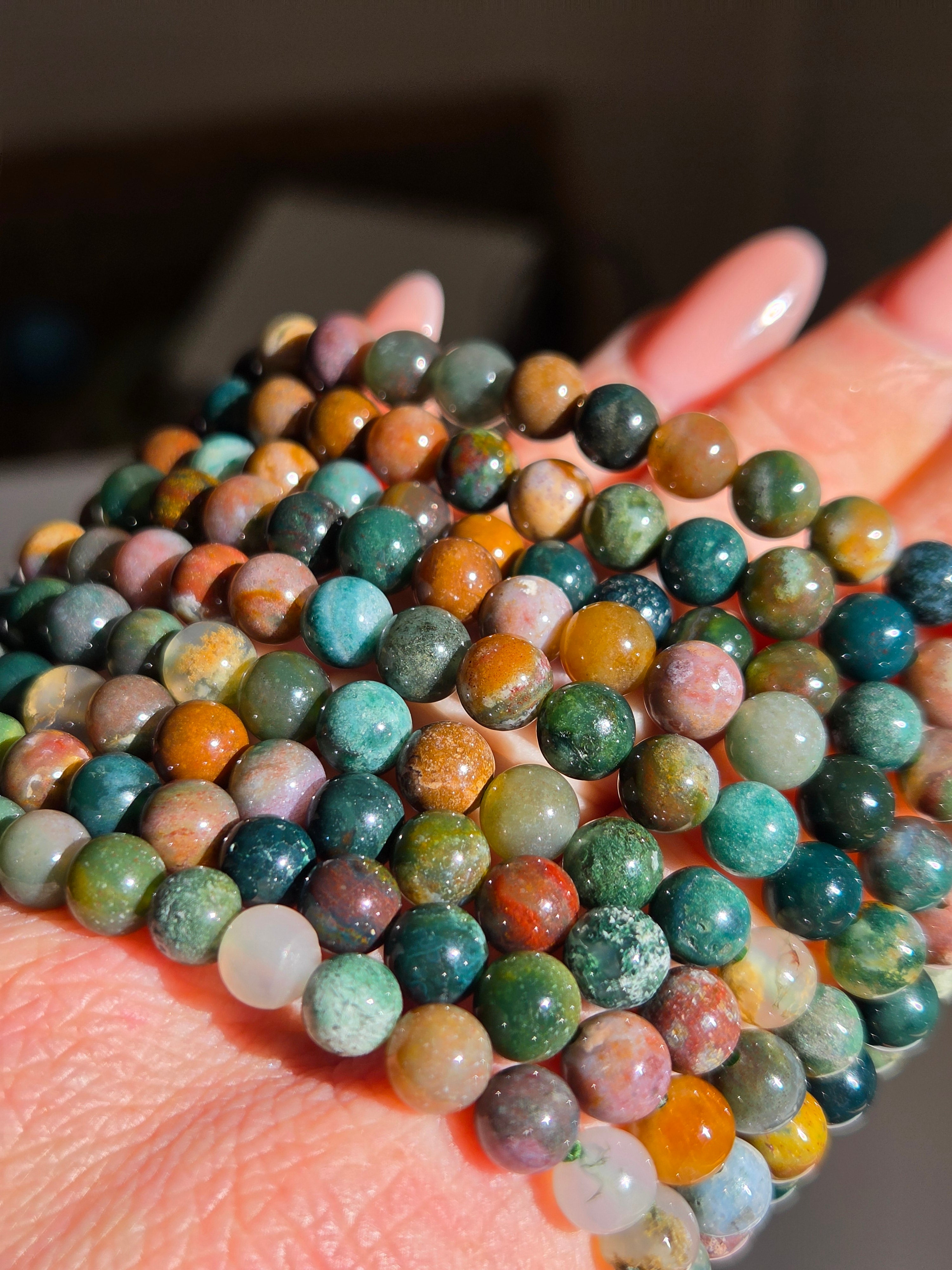Sea Jasper bracelet | 6mm