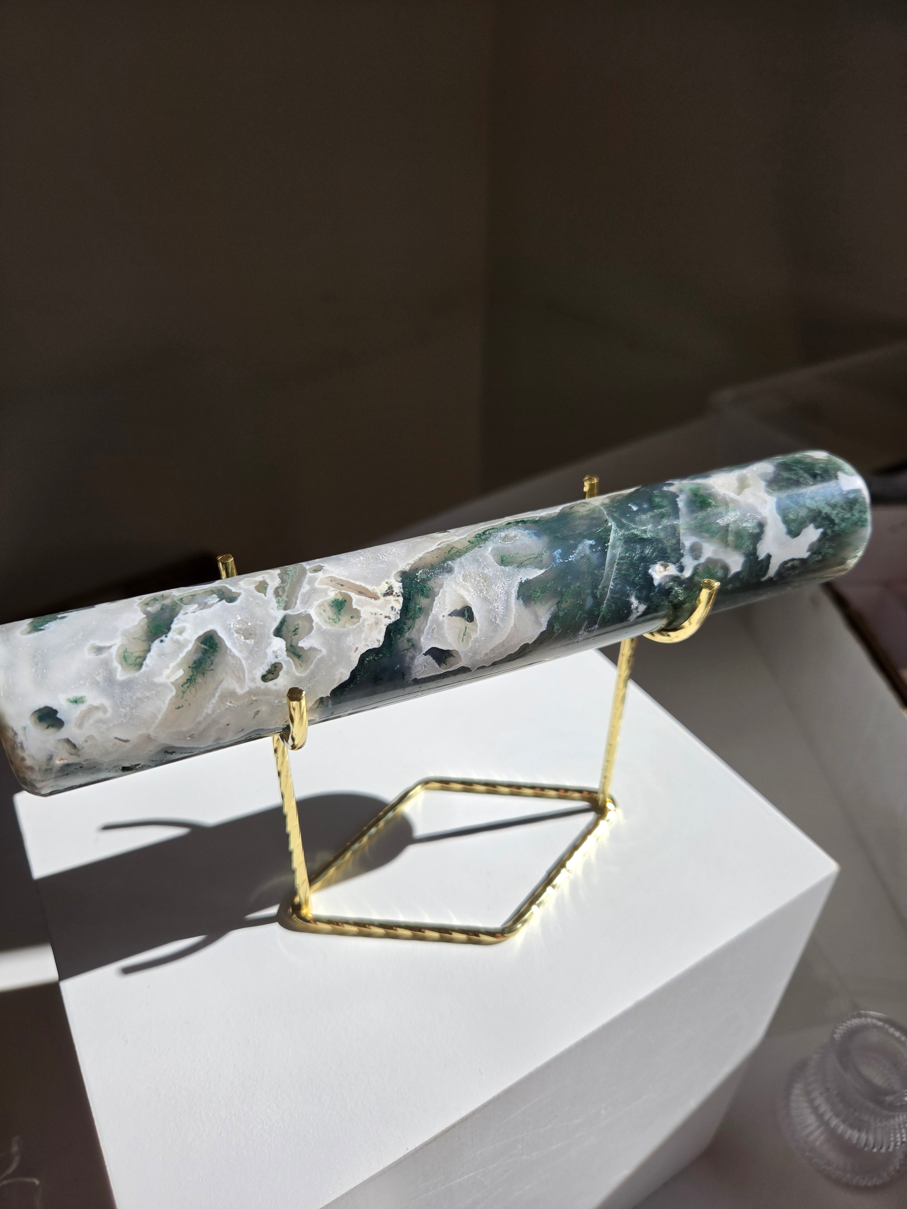Moss Agate Bracelet Holder 001