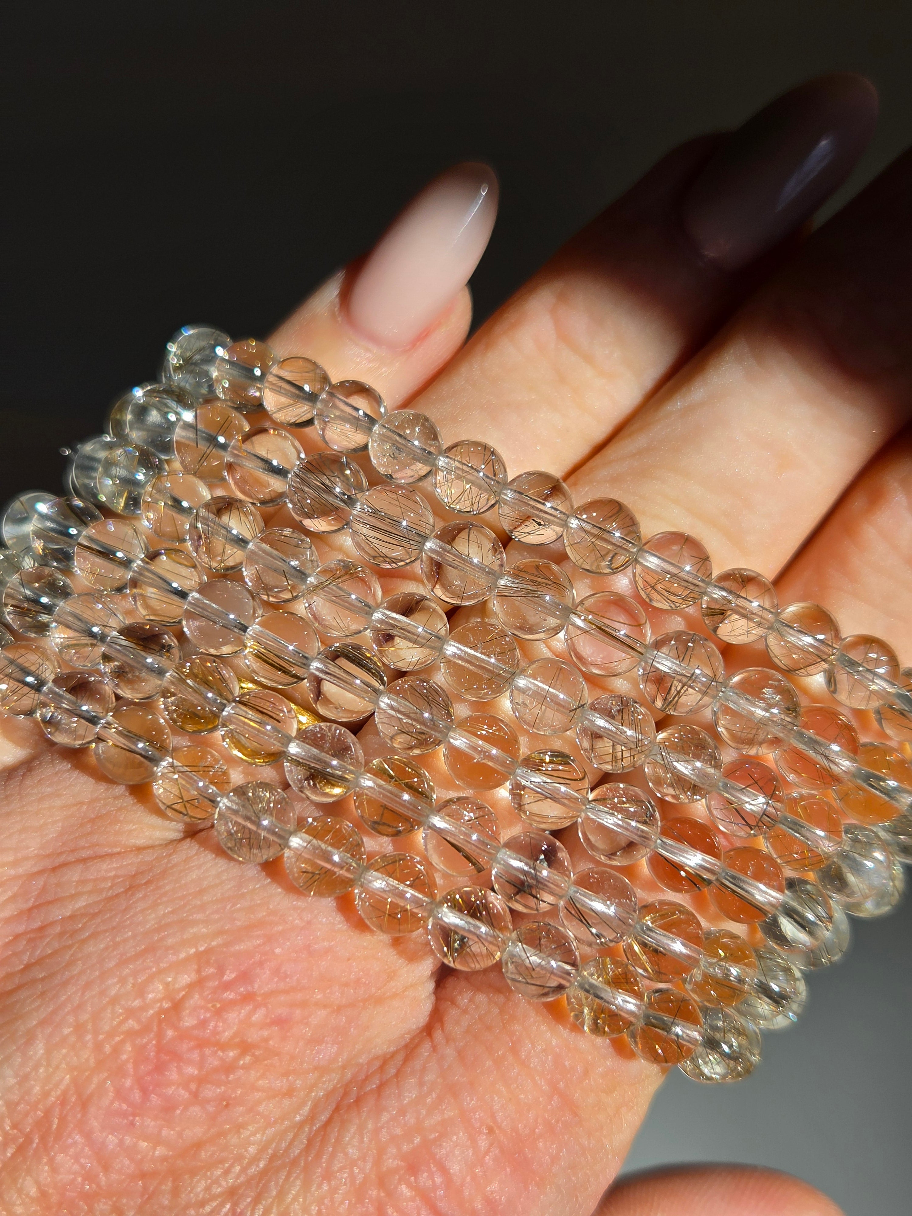 Hq Rutile Quartz Bracelet | 6mm