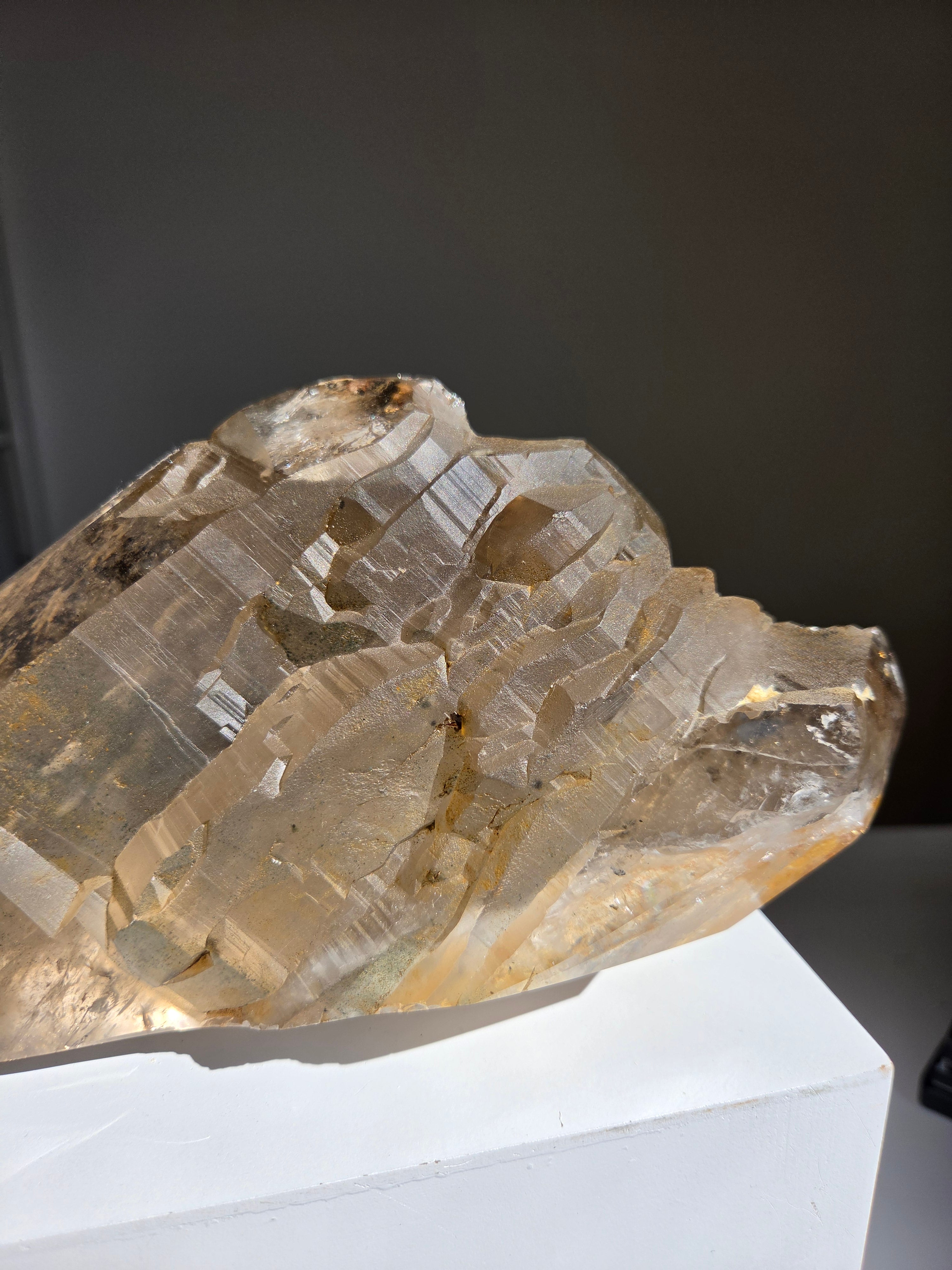 Smoky Quartz Semipolshed Statement