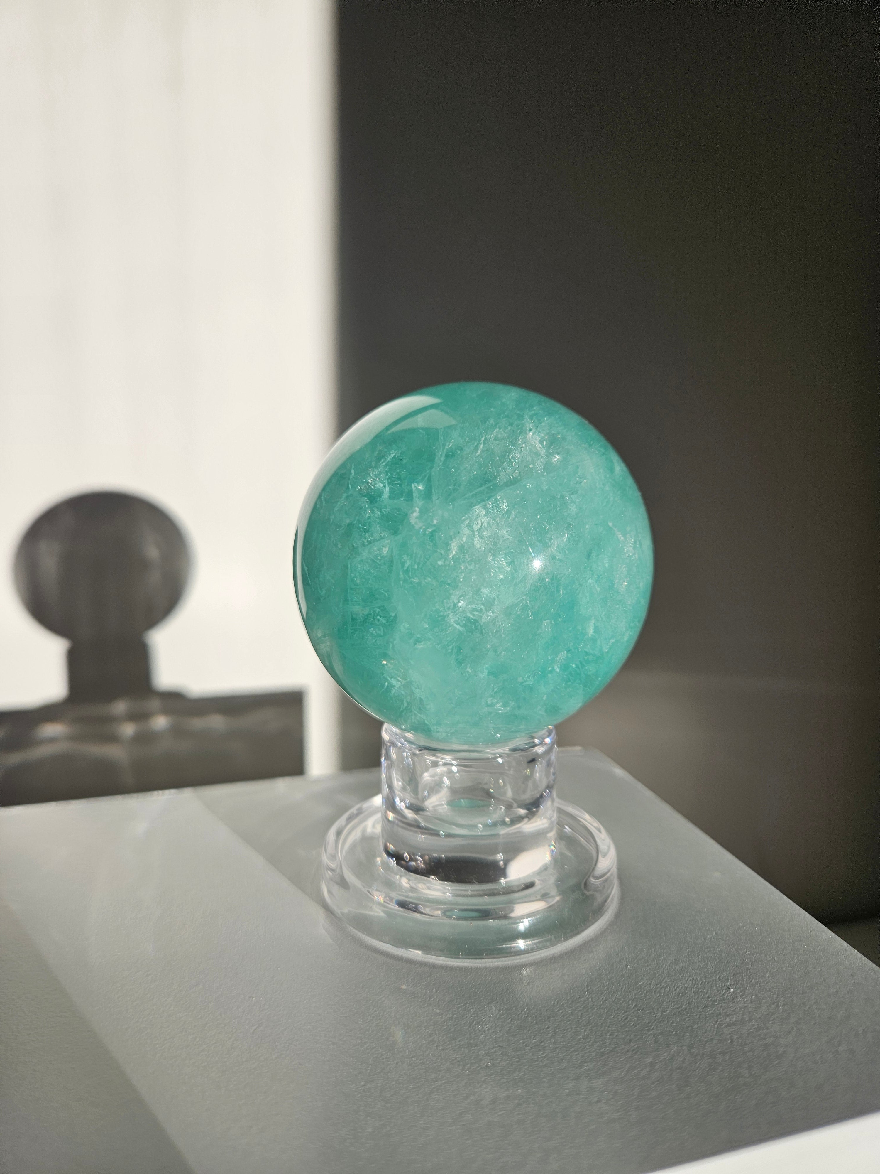Green Fluorite Sphere 004