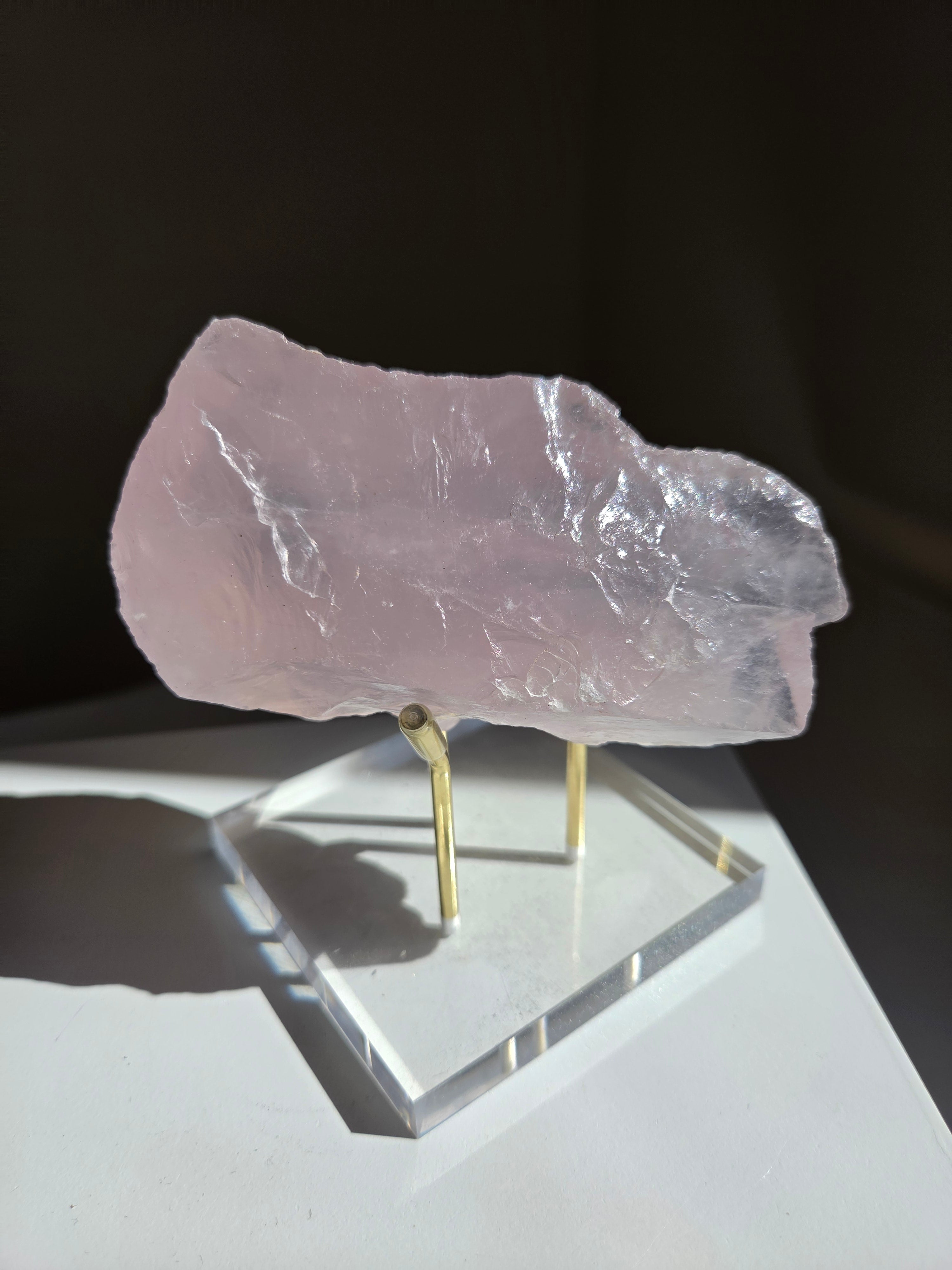 Lavender Raw Rose Quartz 014