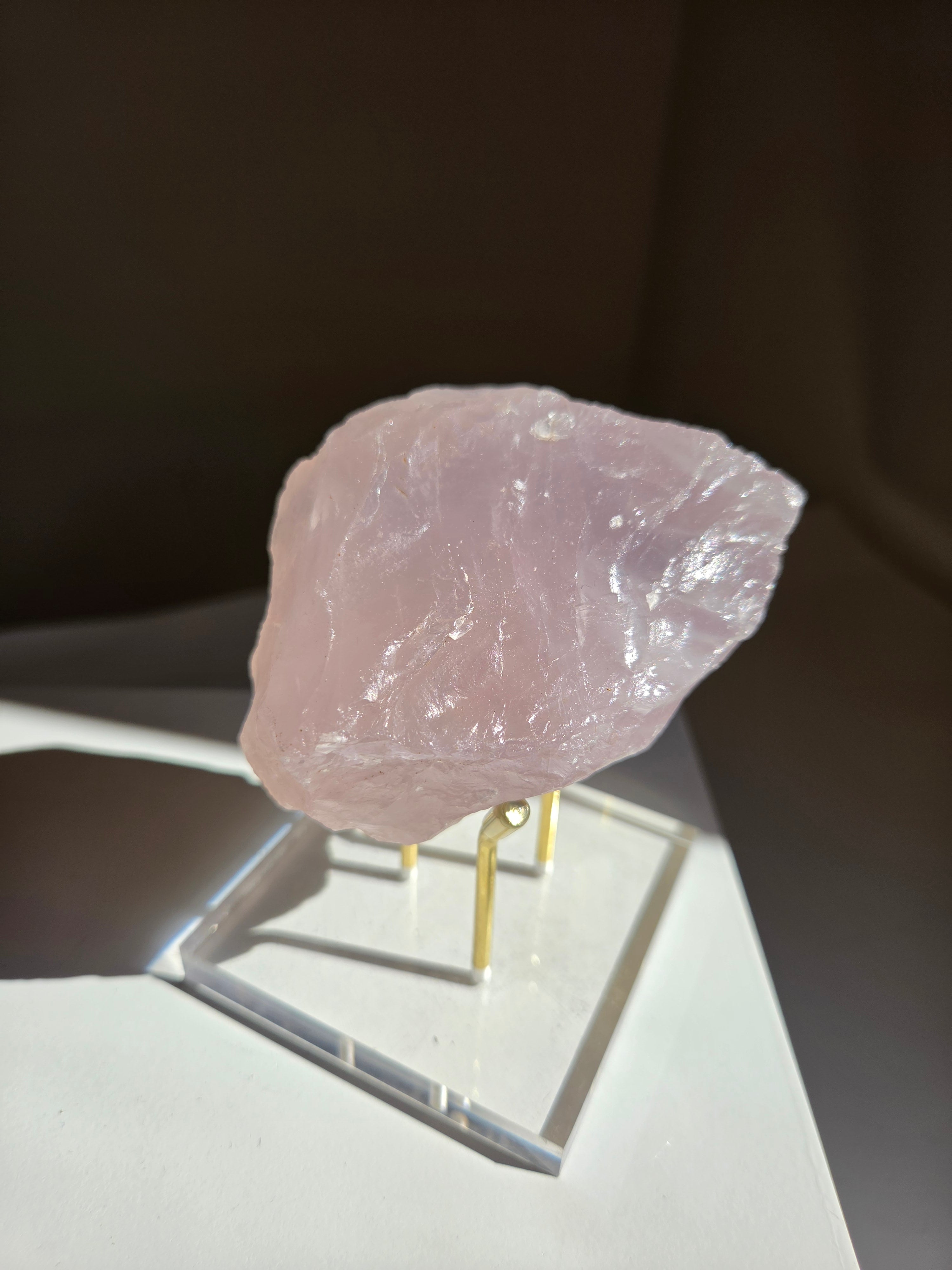 Lavender Raw Rose Quartz 012