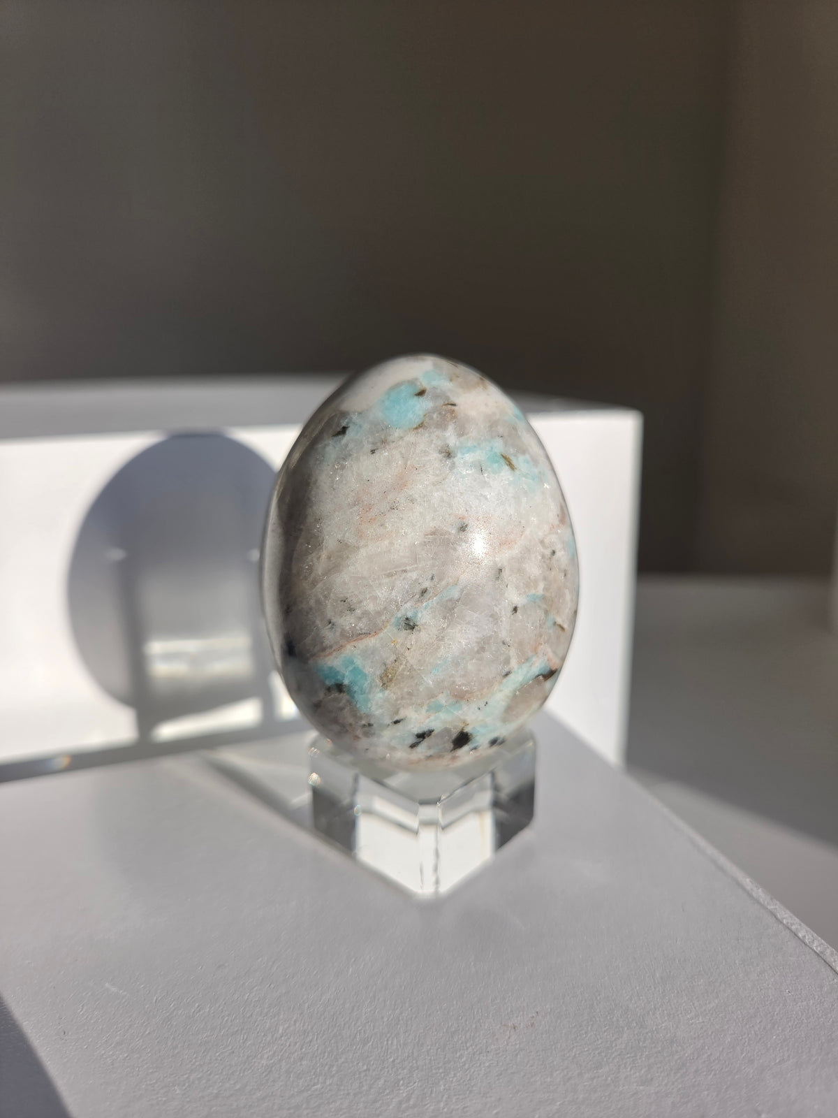 Amazonite x Quartz Egg 002