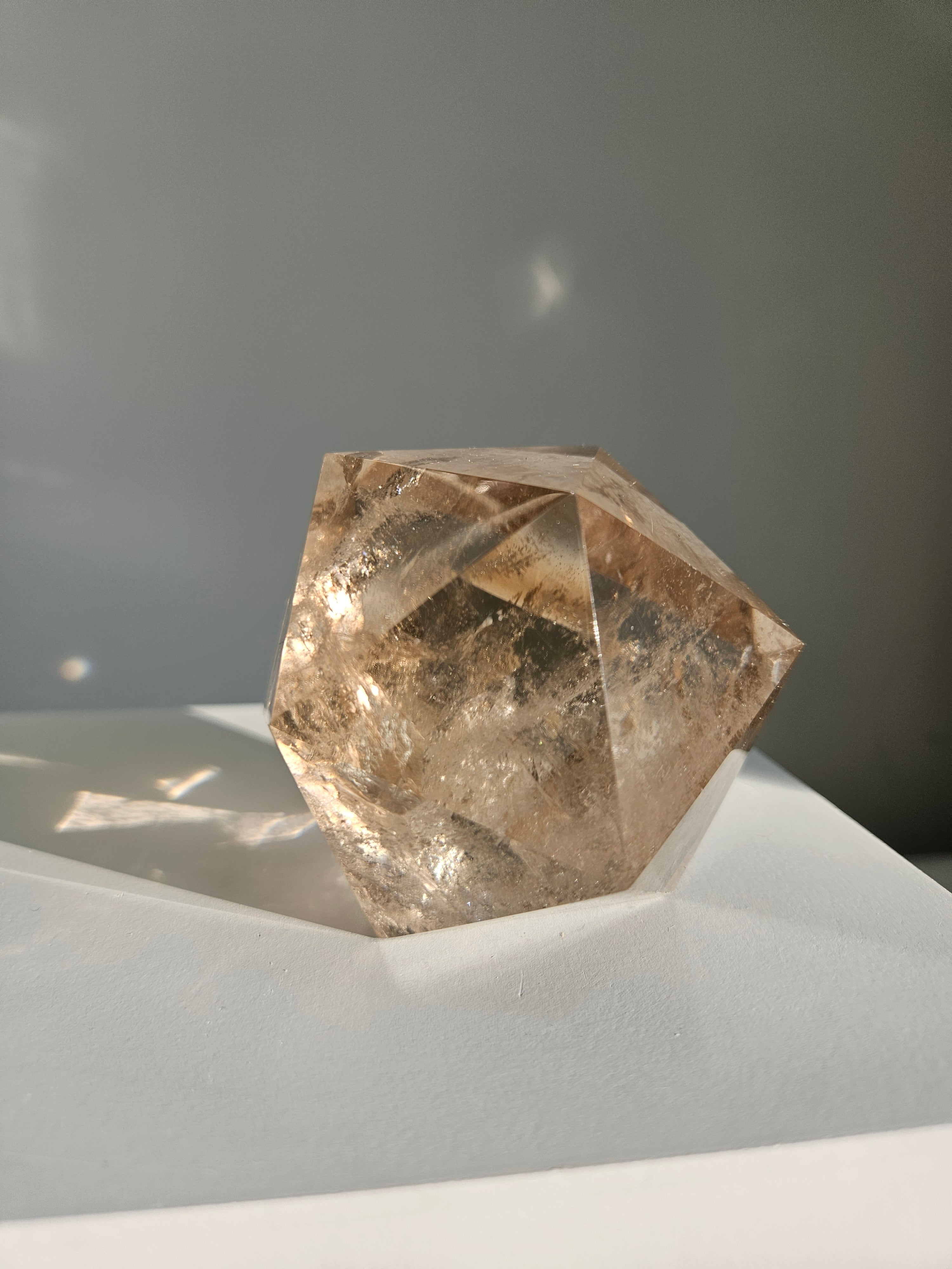 Smoky Quartz Icosahedron 004