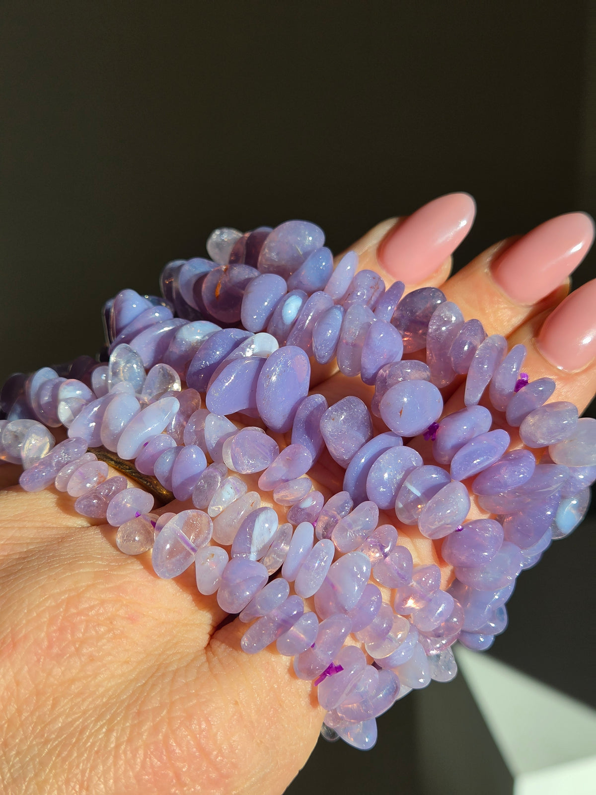 Lavender Quartz bracelet | chips