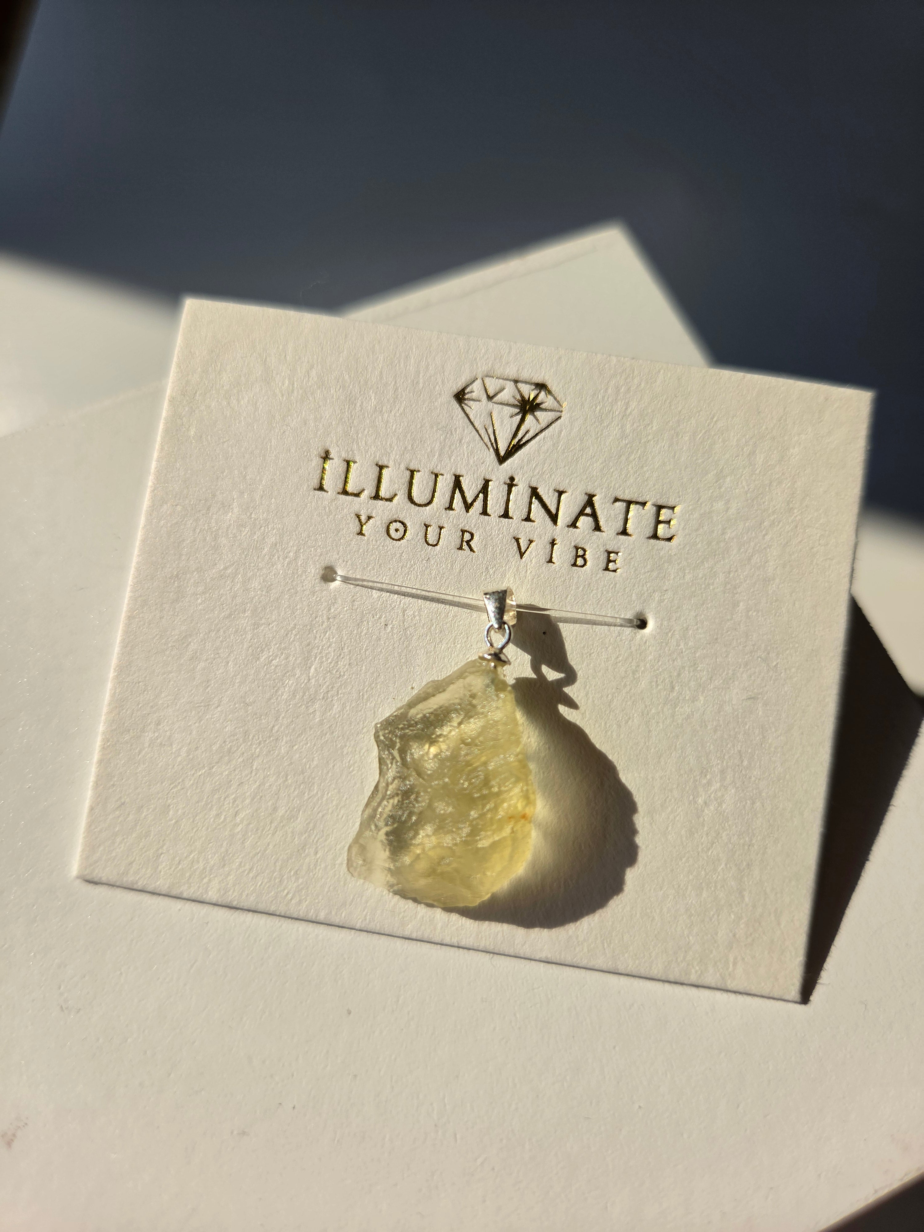 Libyan Desert Glass pendant 003
