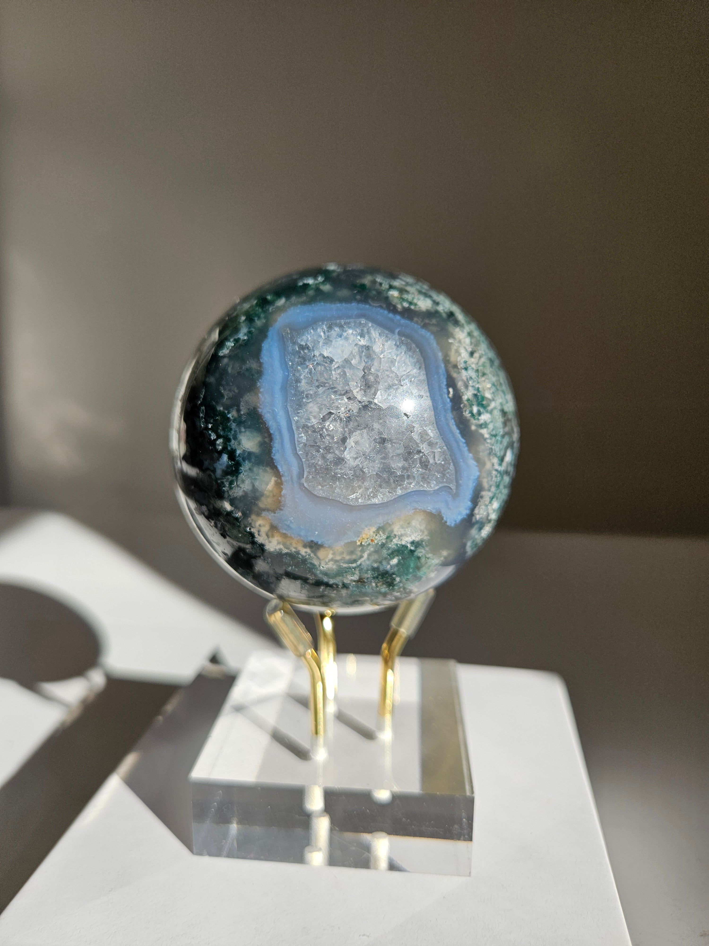 Moss Agate Sphere 007