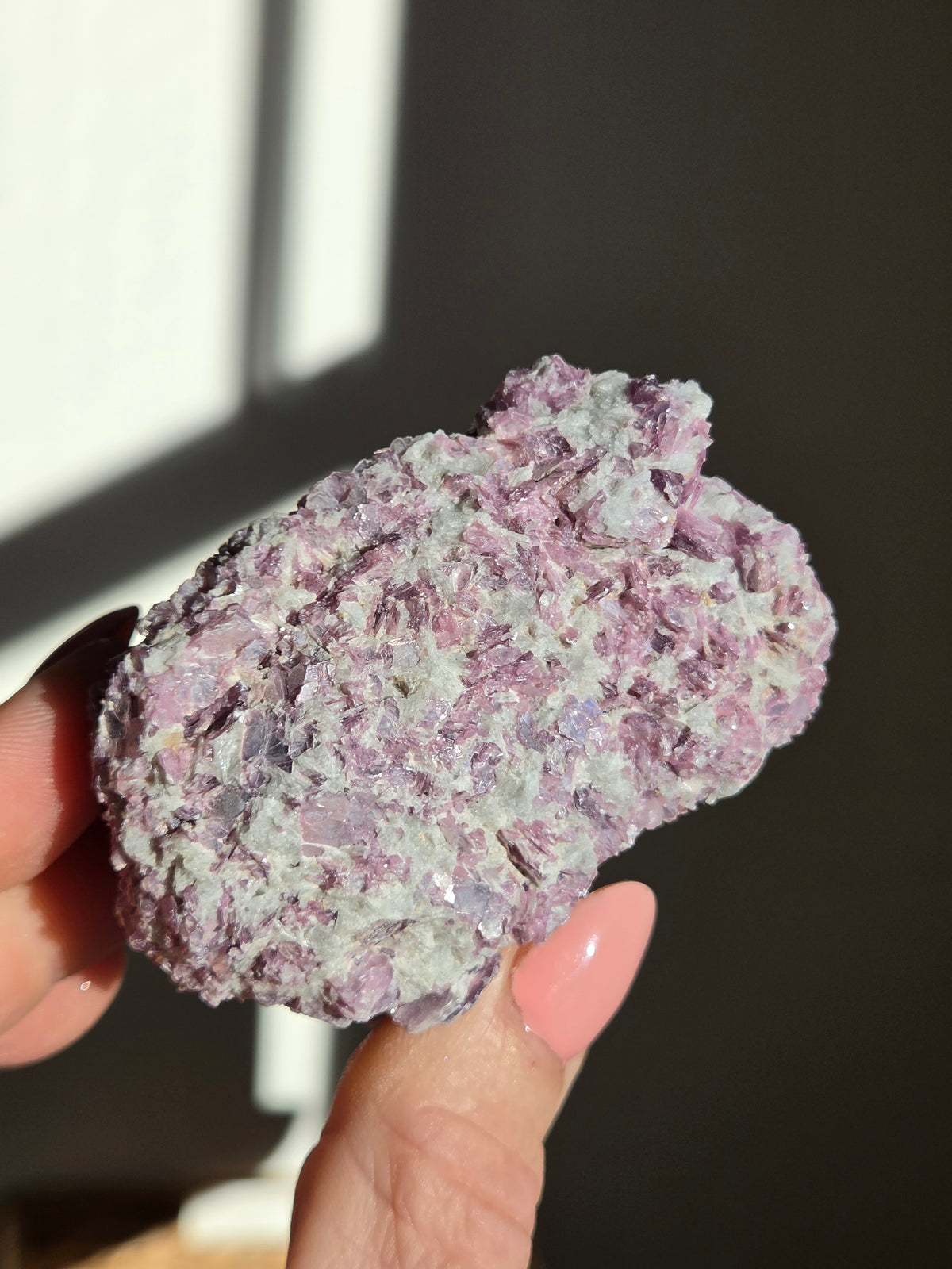 Raw Gem Lepidolite 007