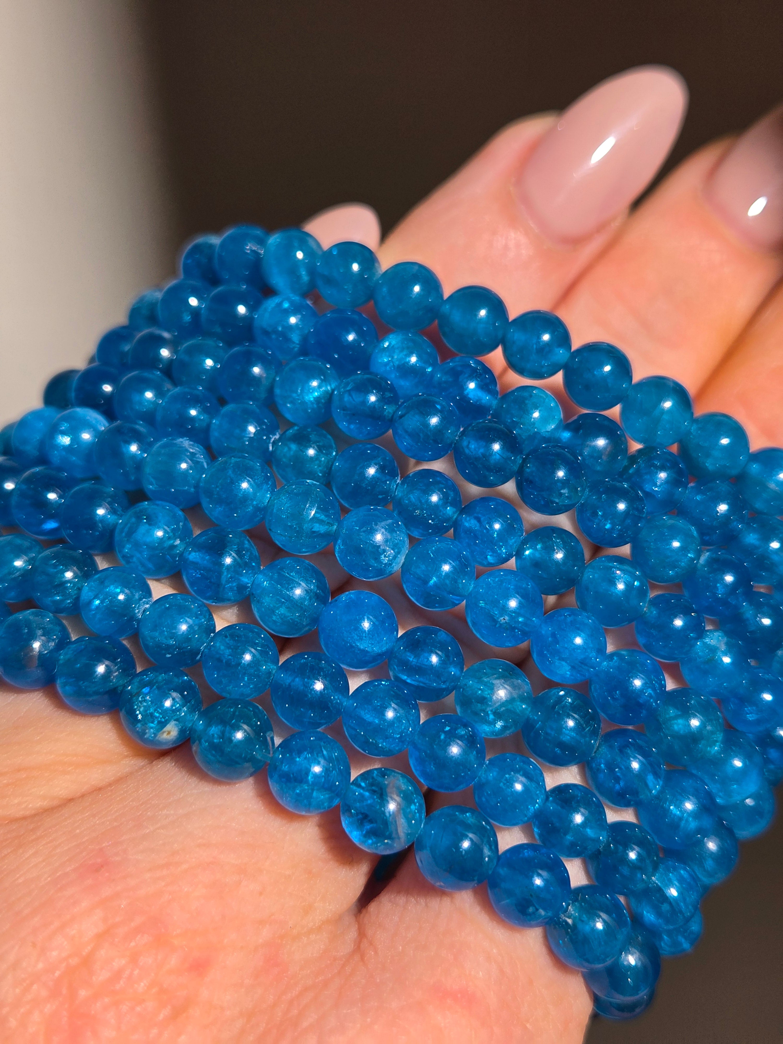Blue Apatite Bracelet | 6mm